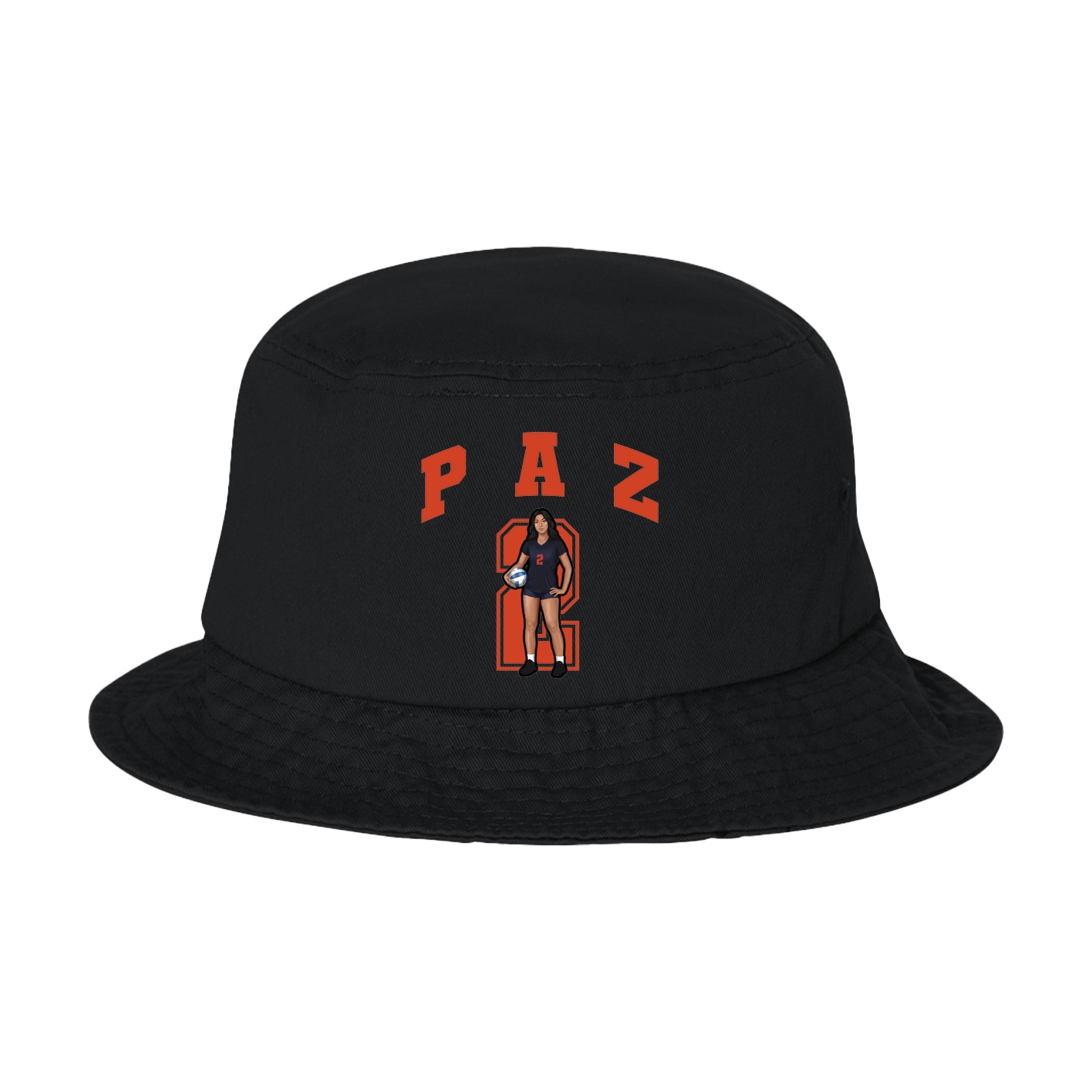 Bucket Cap — Number in Black