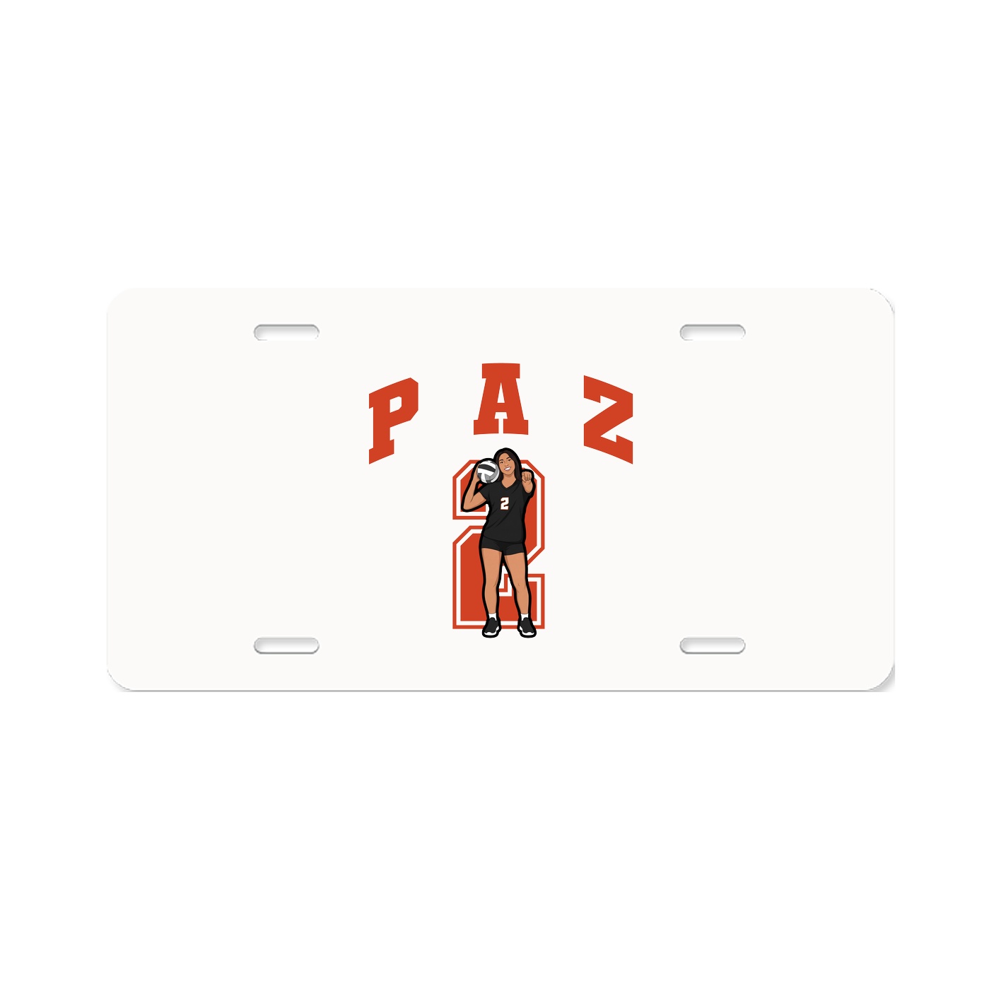 License Plate — Number in Classic