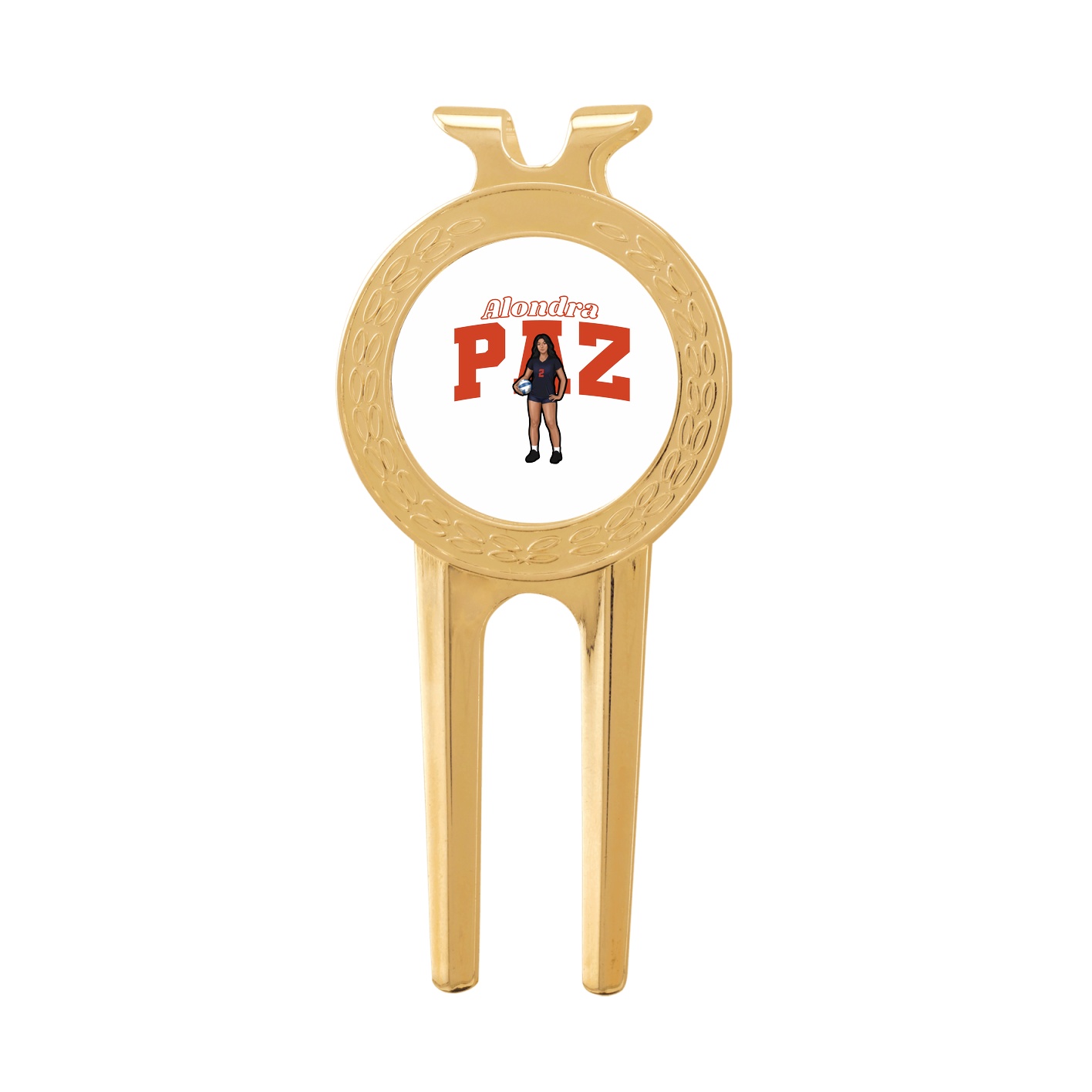 Divot Tool with Ball Marker — Name Arch in Classic