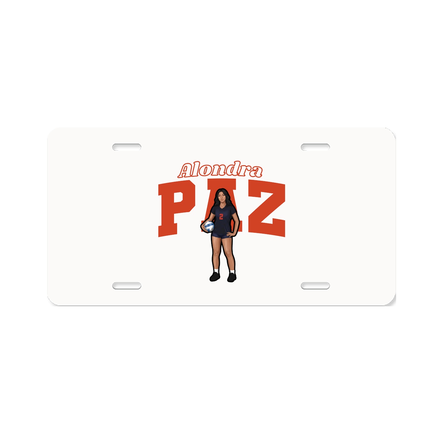 License Plate — Name Arch in Classic