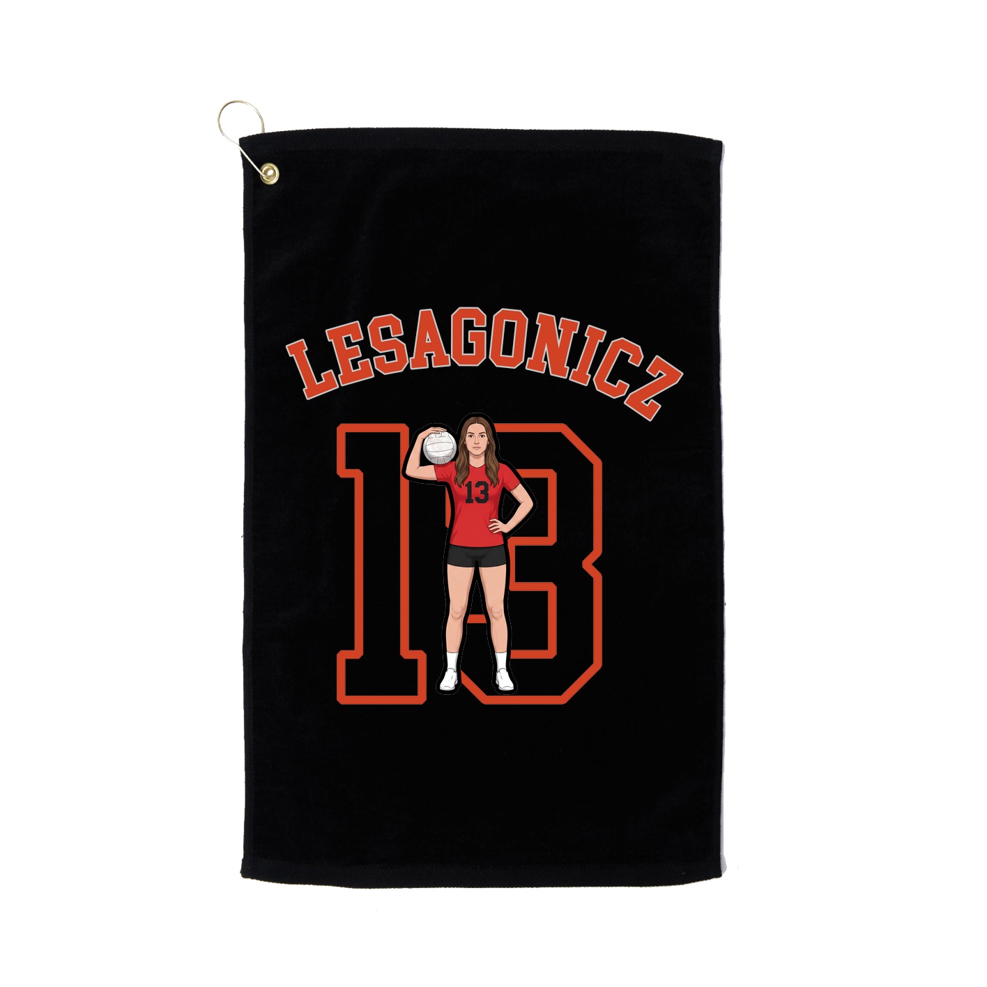 Golf Towel — Shirsey Arch in Black