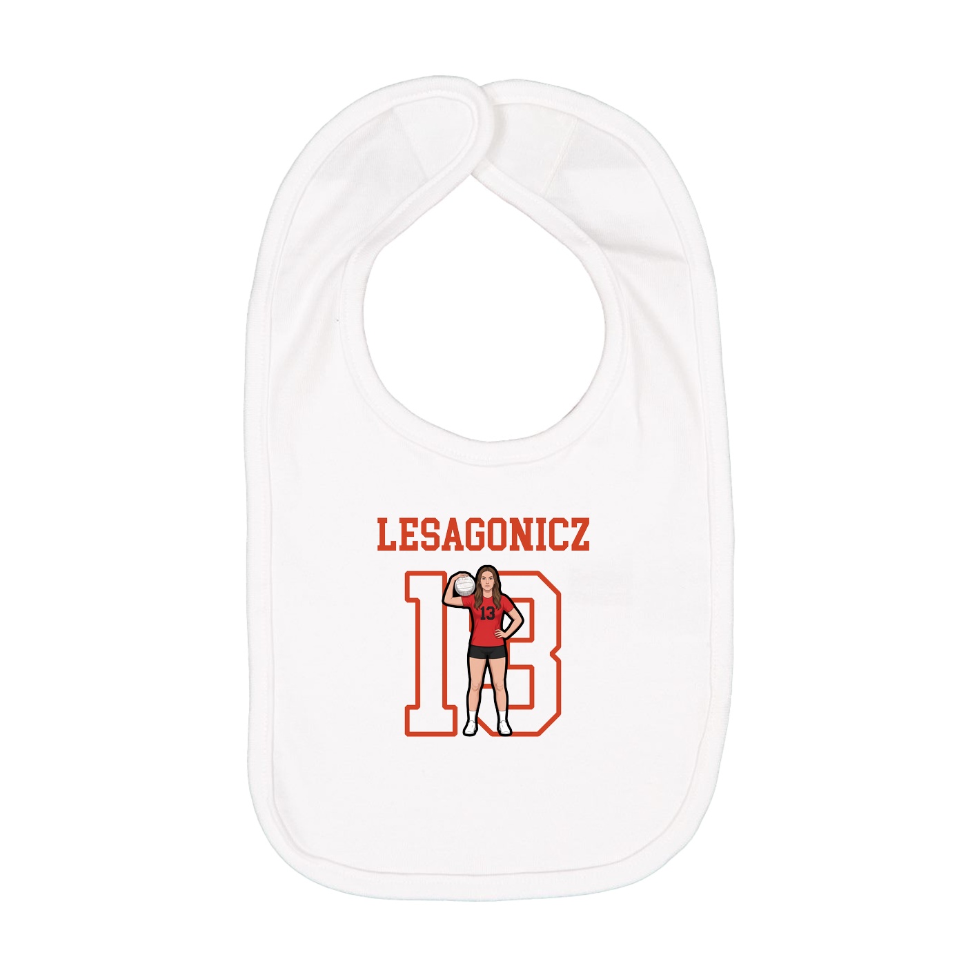 Infant Bib — Shirsey in White