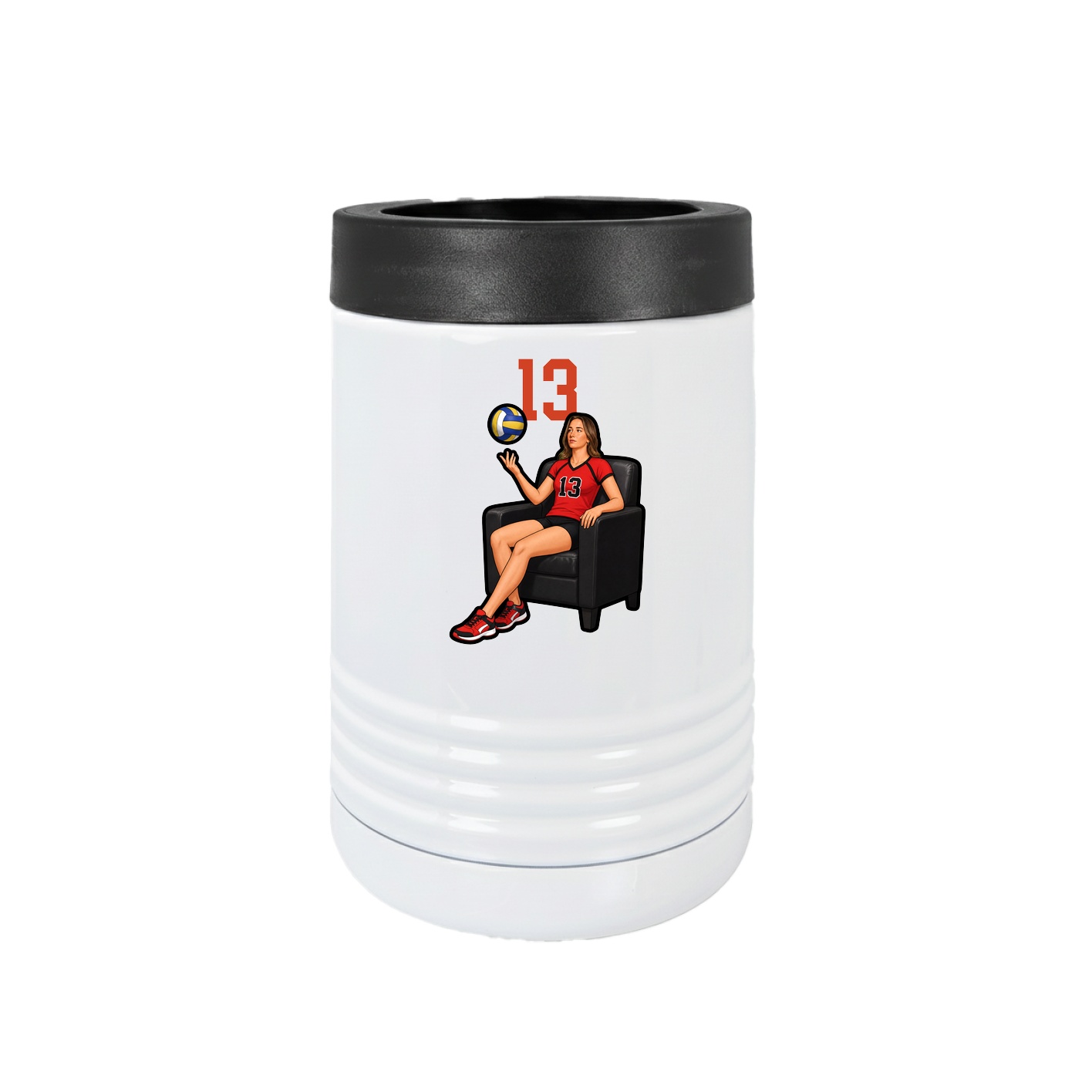 Beverage Holder — Number Top in White