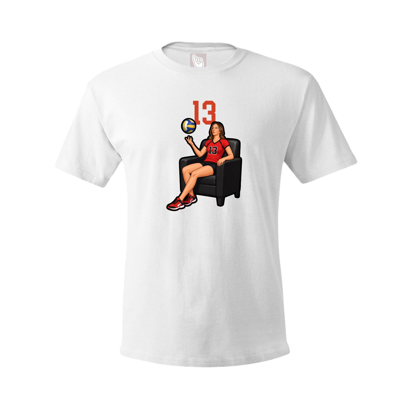 Tee — Number Top in White