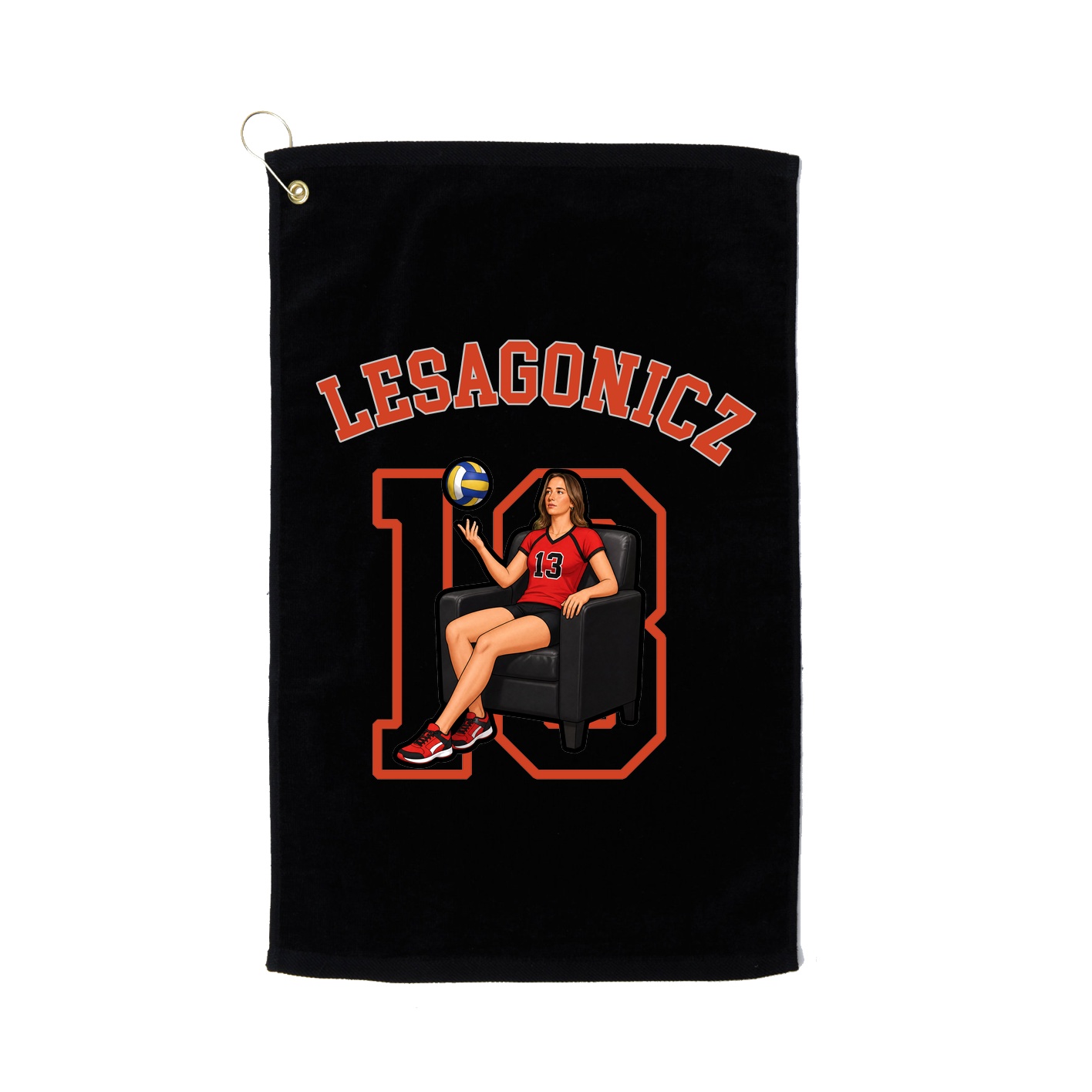 Golf Towel — Shirsey Arch in Black