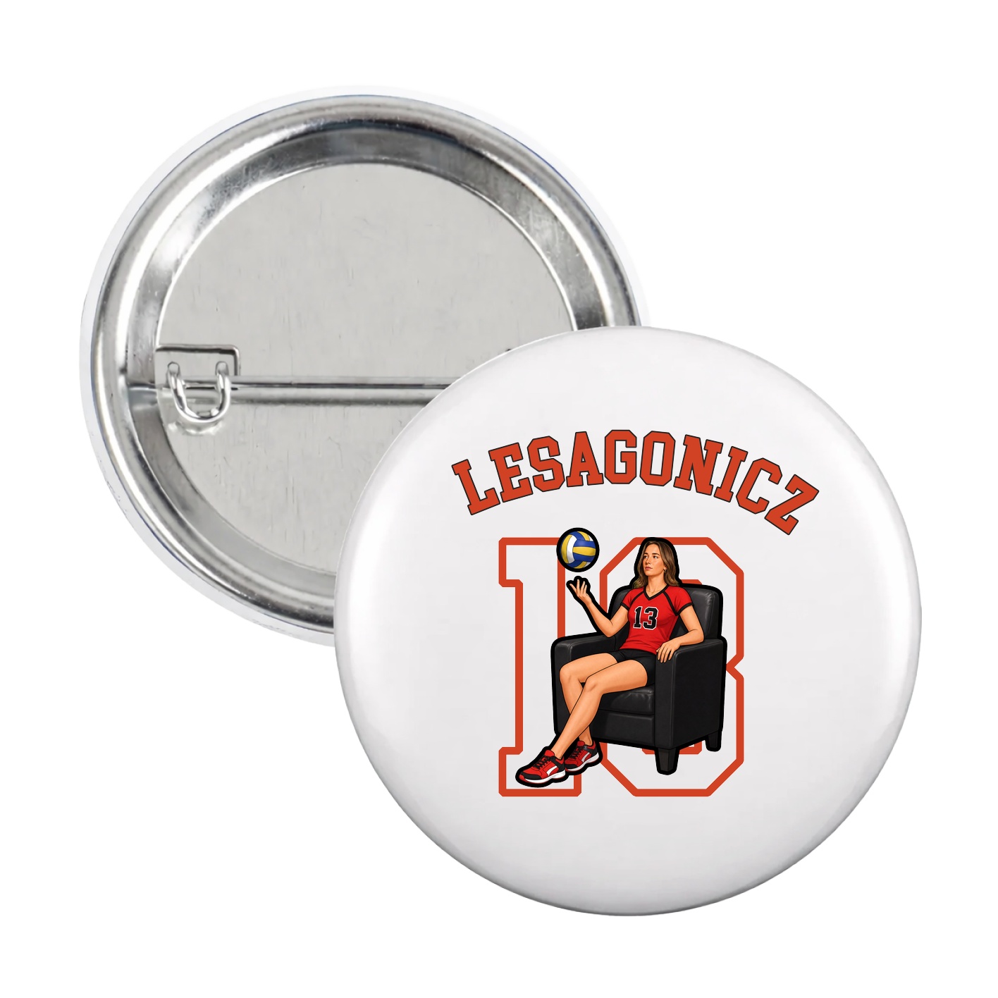 Game Day Button — Shirsey Arch in White
