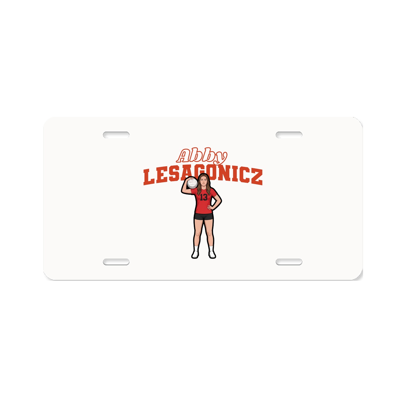 License Plate — Name Arch in Classic