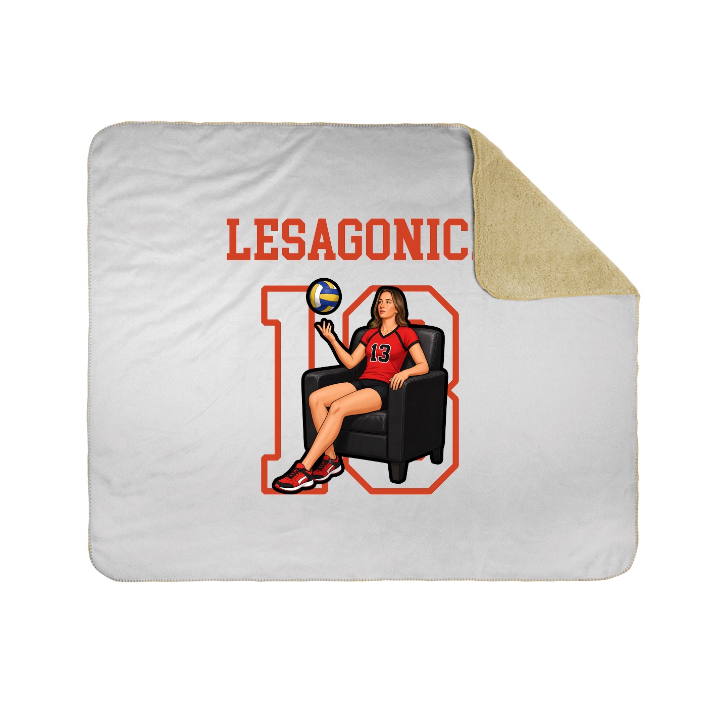 Throw Blanket — Shirsey in White