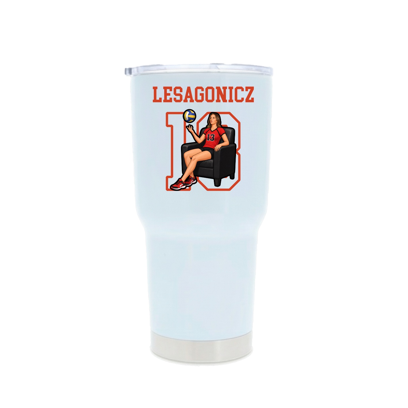 30oz Stainless Steel Tumbler — Shirsey in White