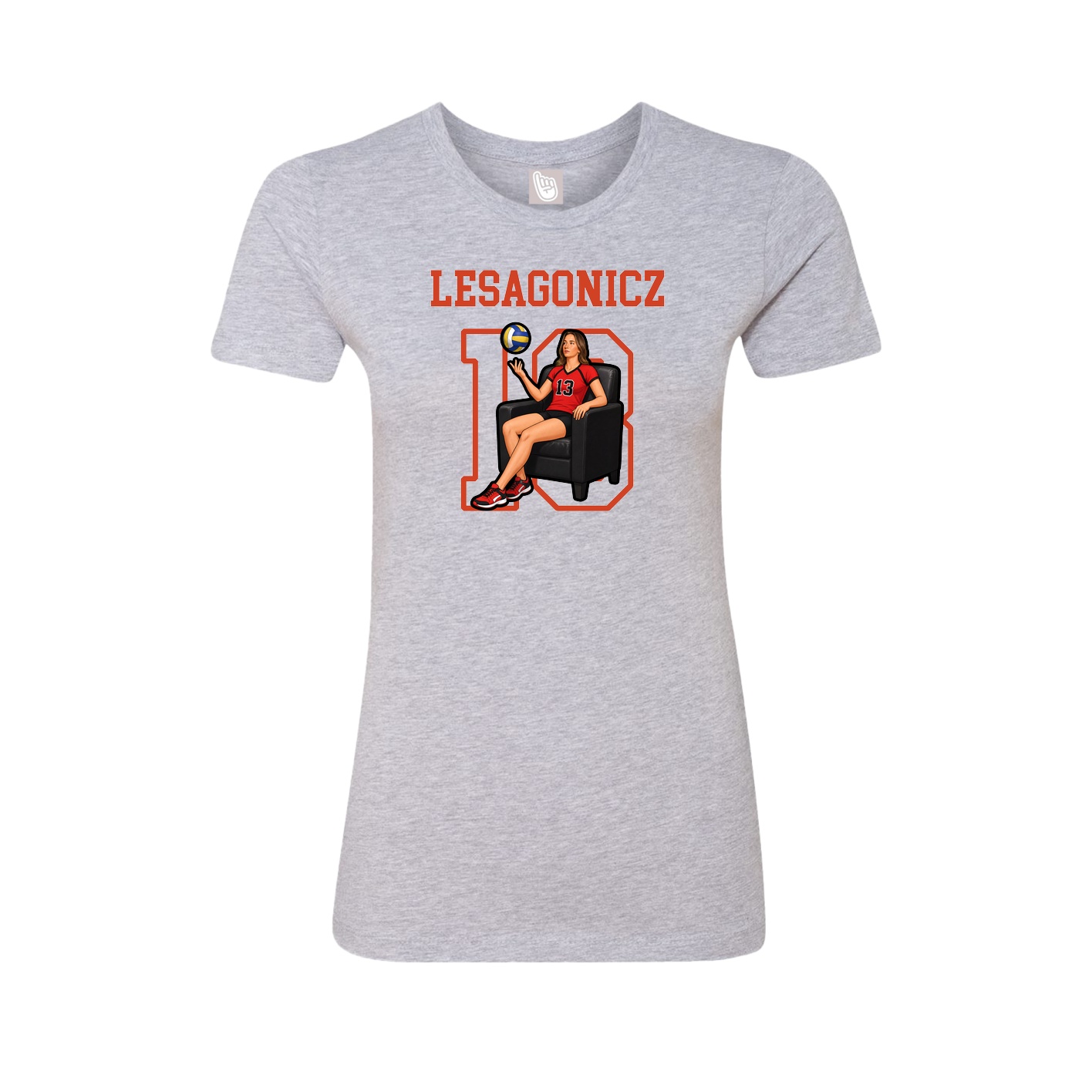 Fitted Women's Tee — Shirsey in Grey