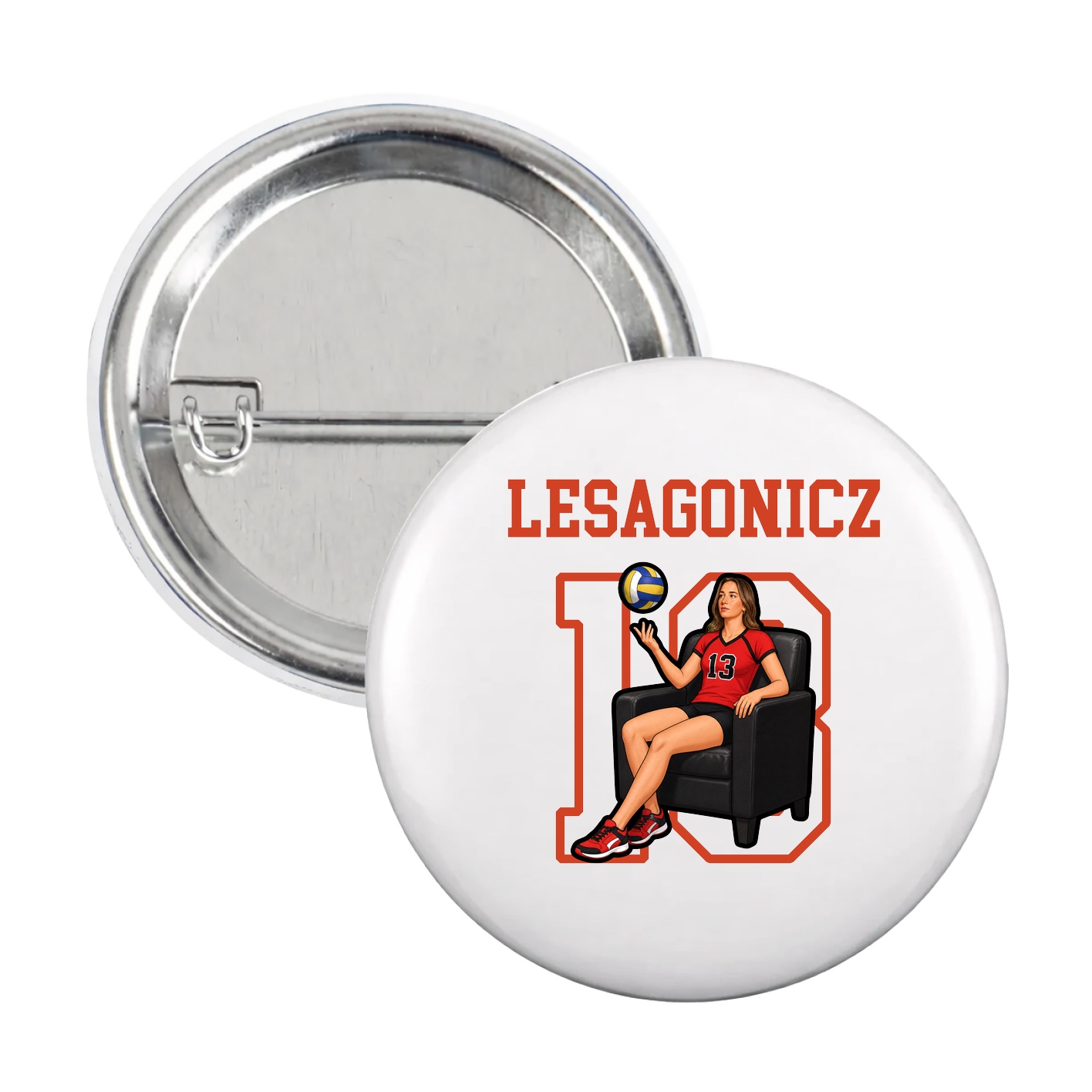 Game Day Button — Shirsey in White