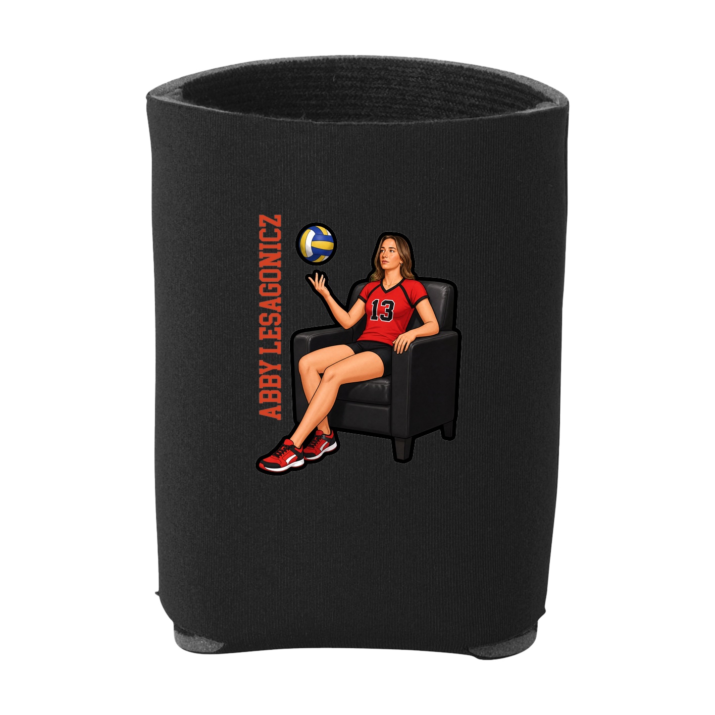 Can Holder — Name Vertical in Black