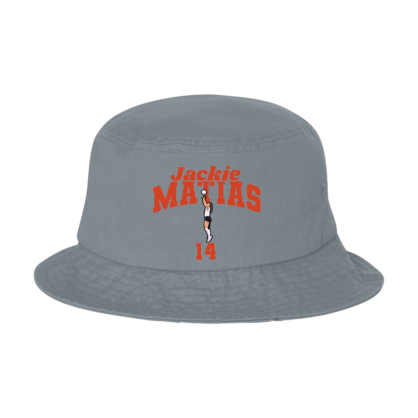 Bucket Cap — Signature Arch in Grey
