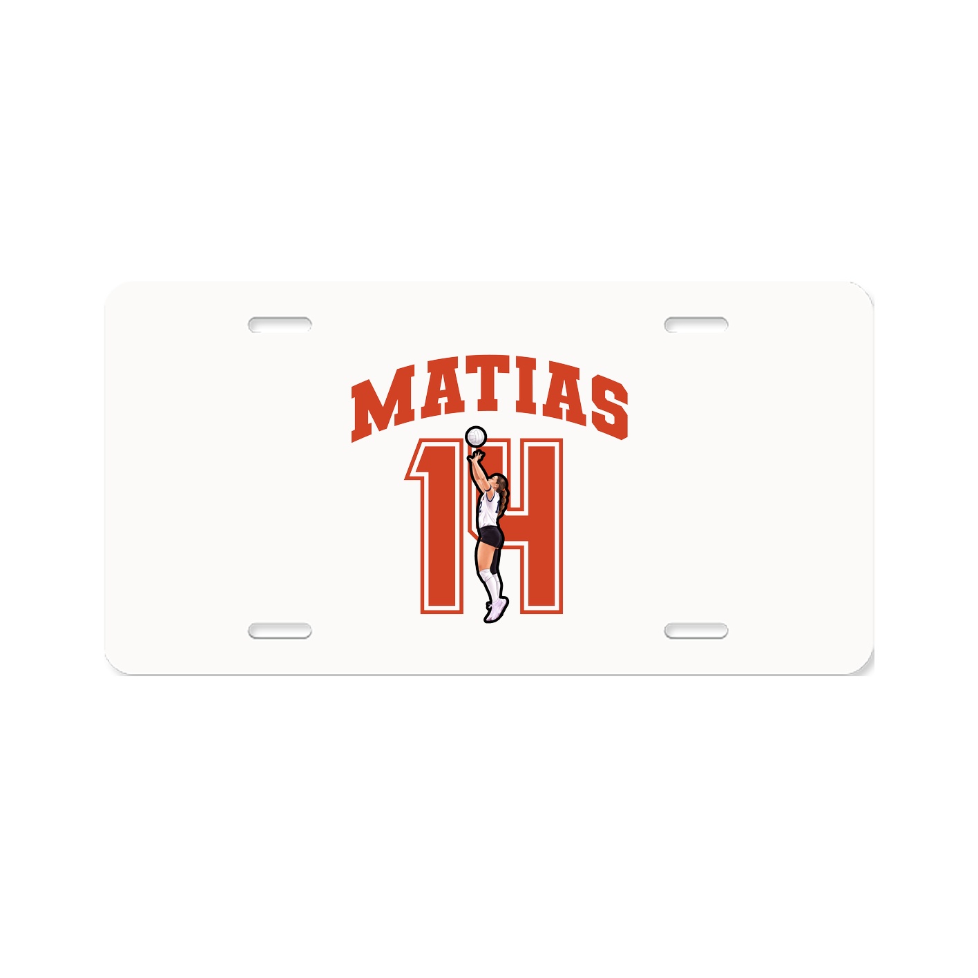 License Plate — Number in Classic
