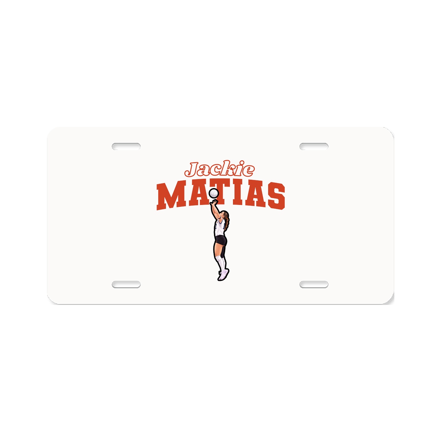 License Plate — Name Arch in Classic