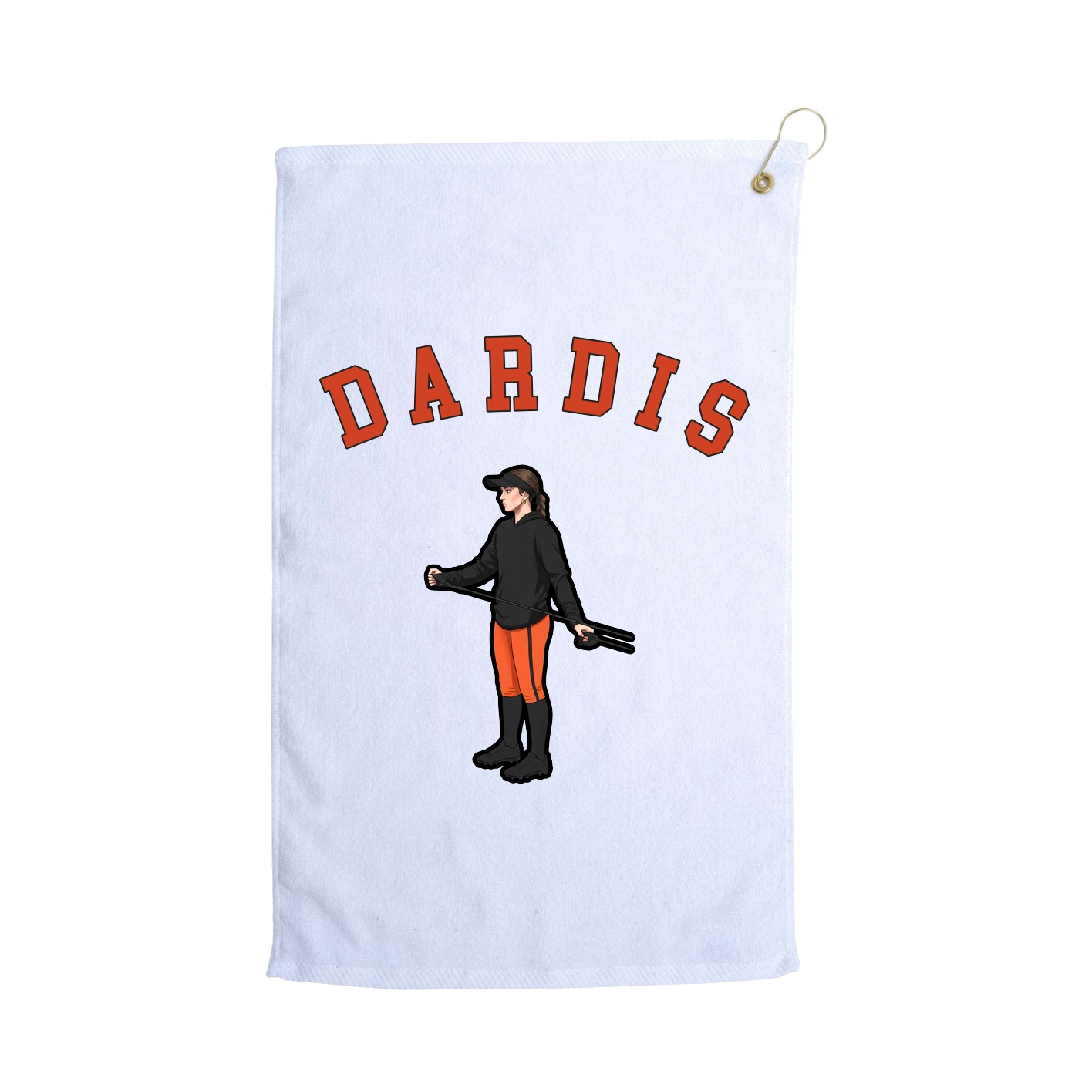 Golf Towel — Shirsey Arch in White