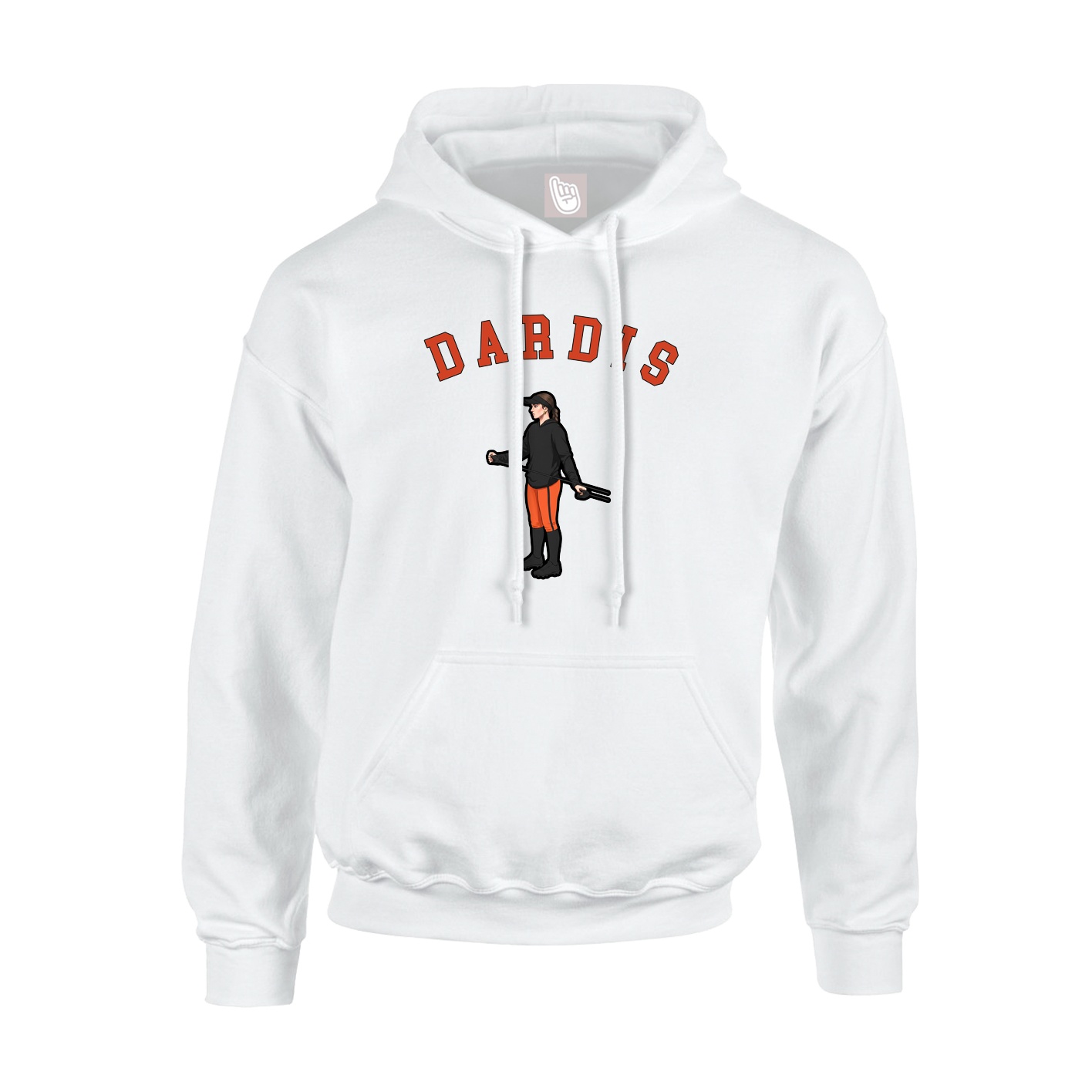 Hoodie — Shirsey Arch in White