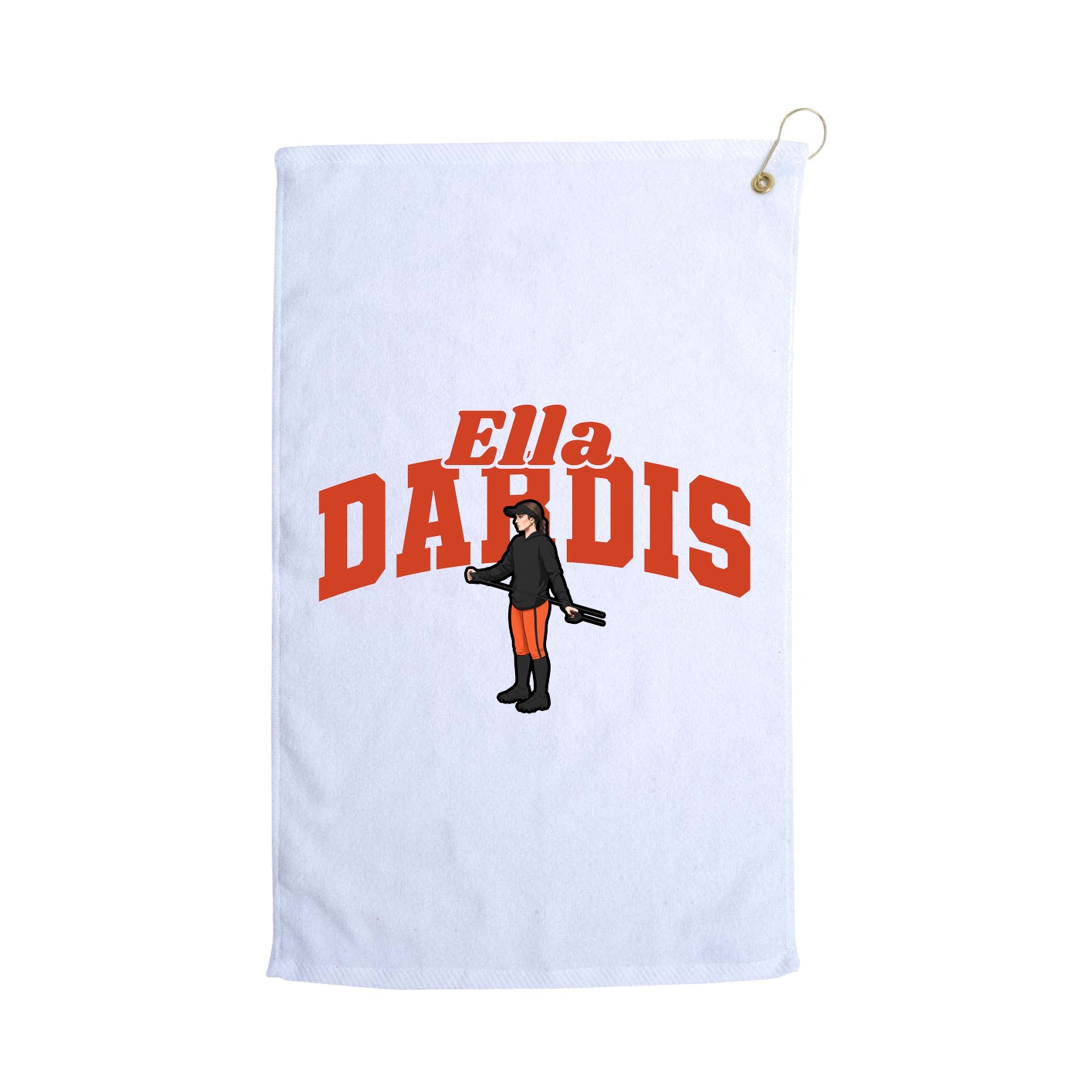 Golf Towel — Signature Arch in White