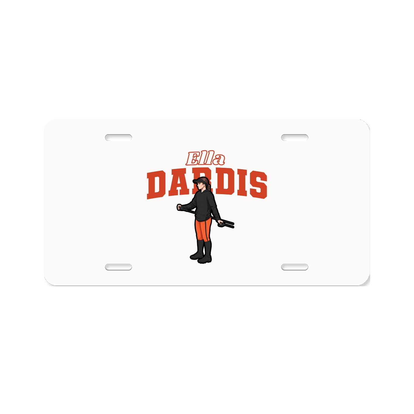 License Plate — Name Arch in Classic