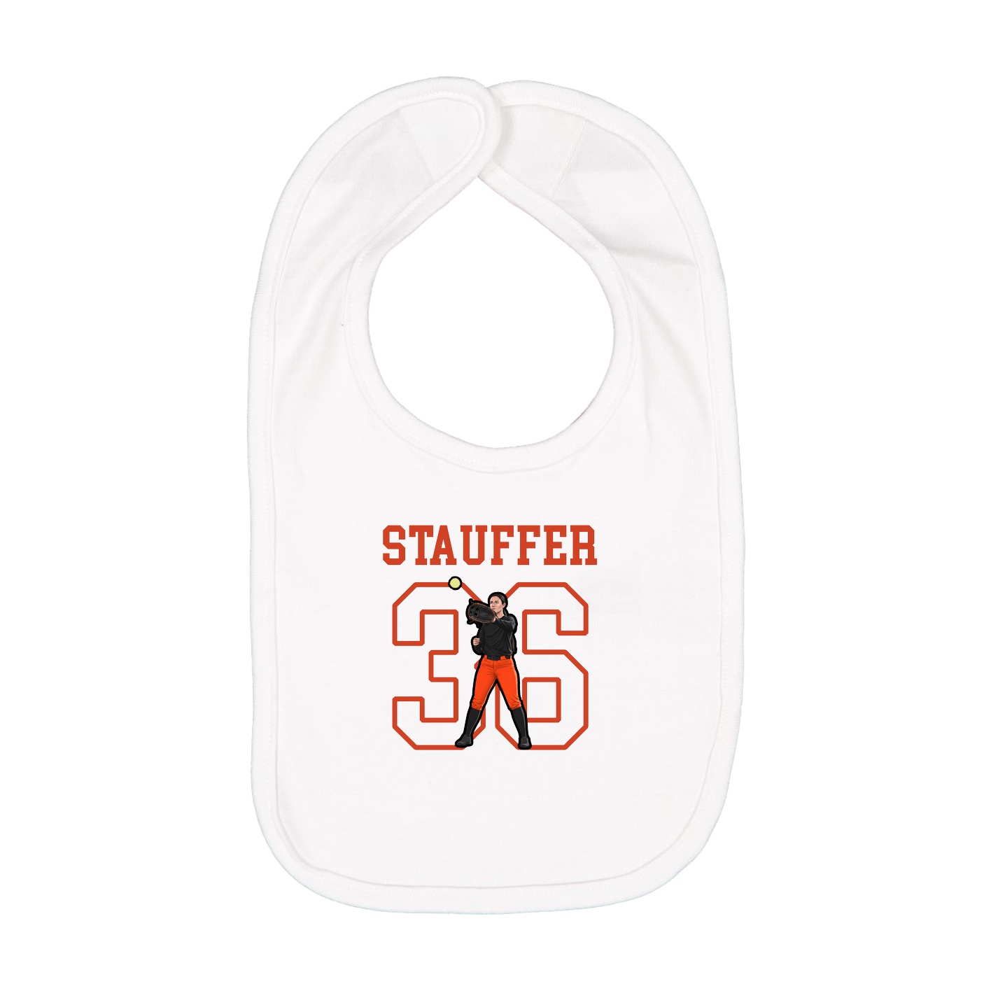 Infant Bib — Shirsey in White