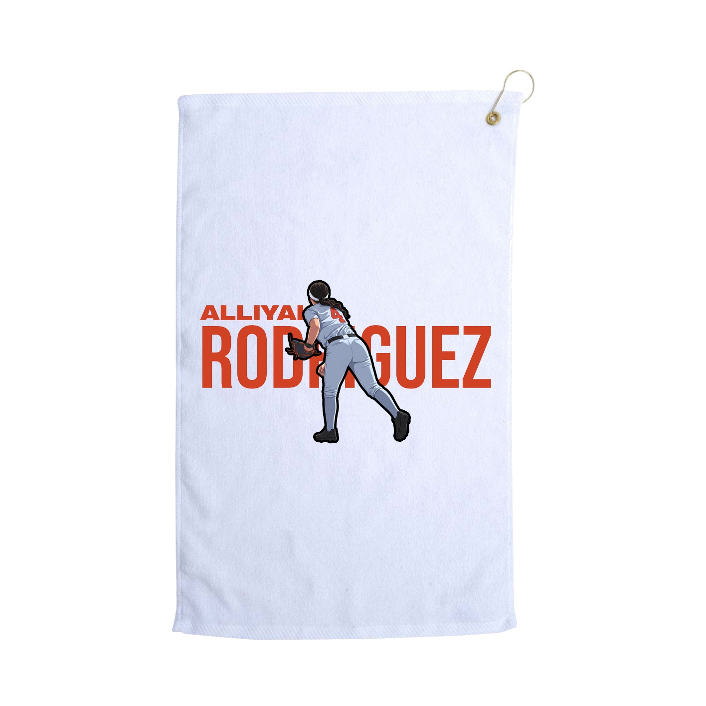 Golf Towel — Player Name in White