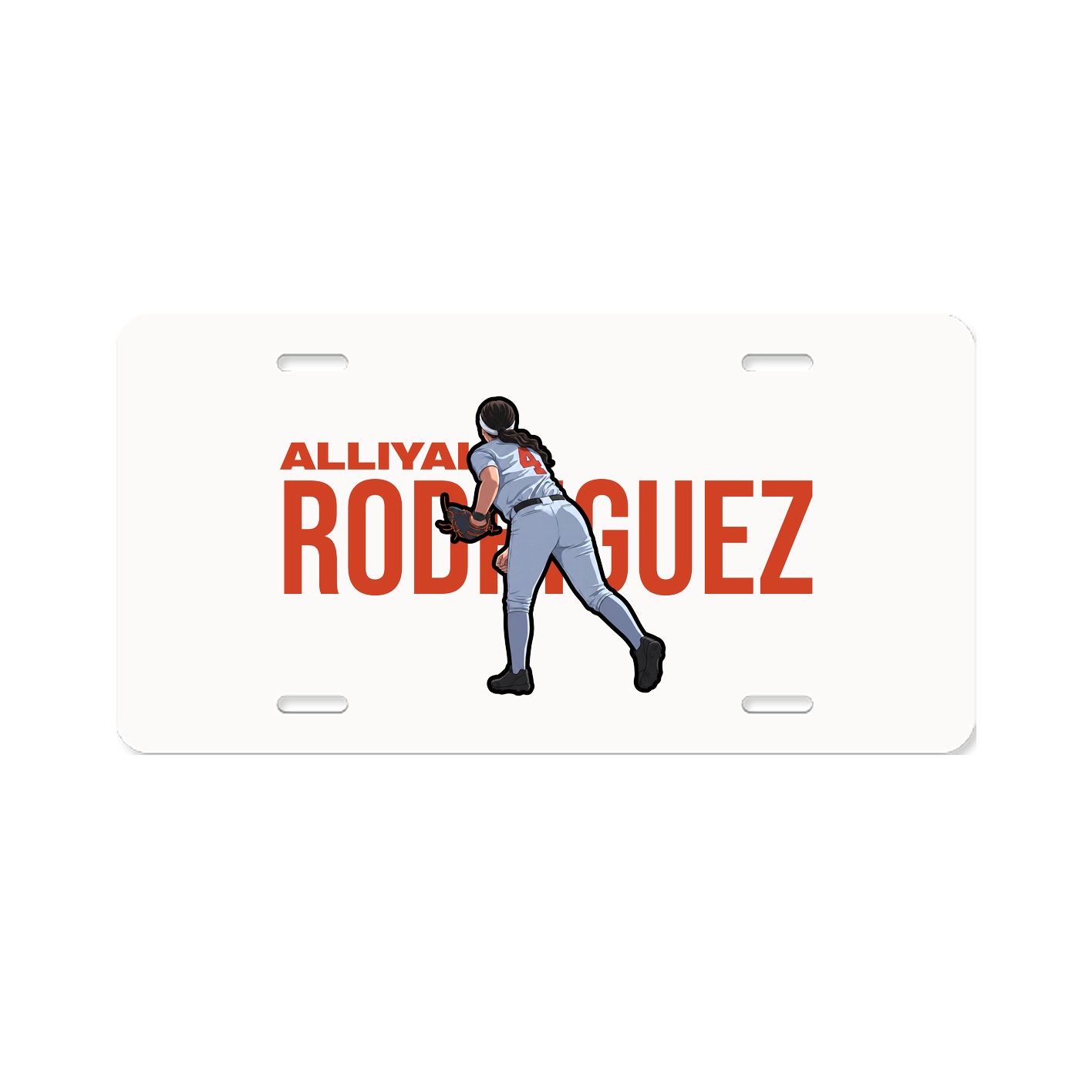 License Plate — Player Name in Classic