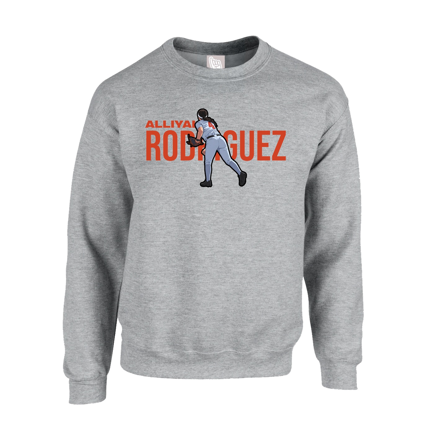 Fleece Crew — Player Name in Grey