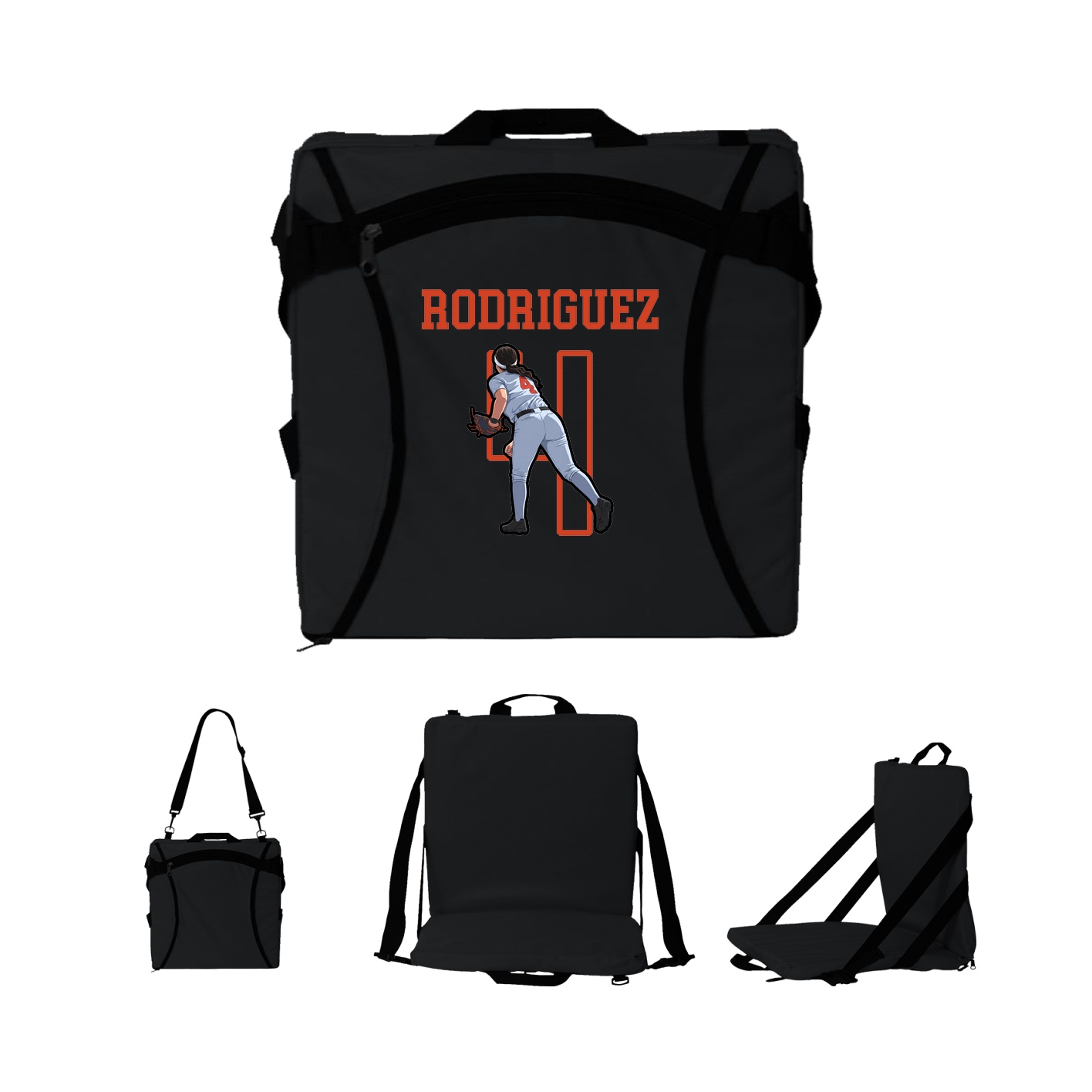 Folding Stadium Seat — Shirsey in Black