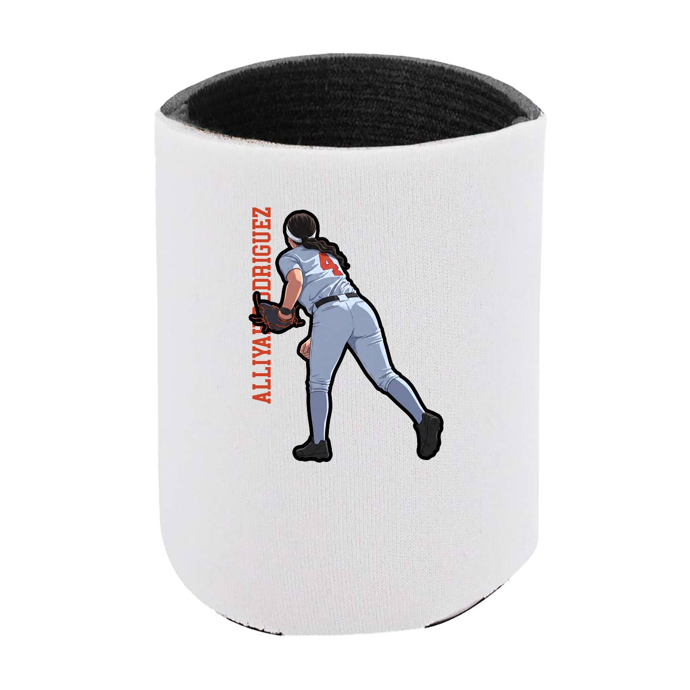 Can Holder — Name Vertical in White