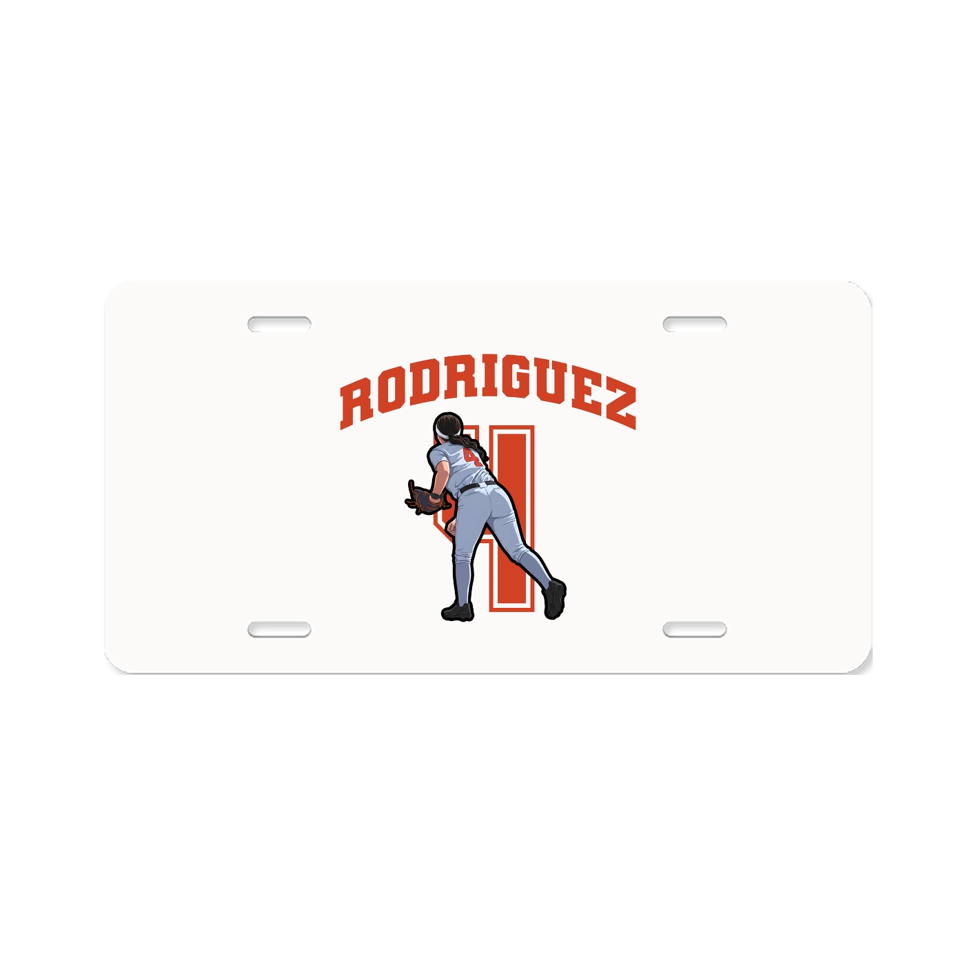 License Plate — Number in Classic