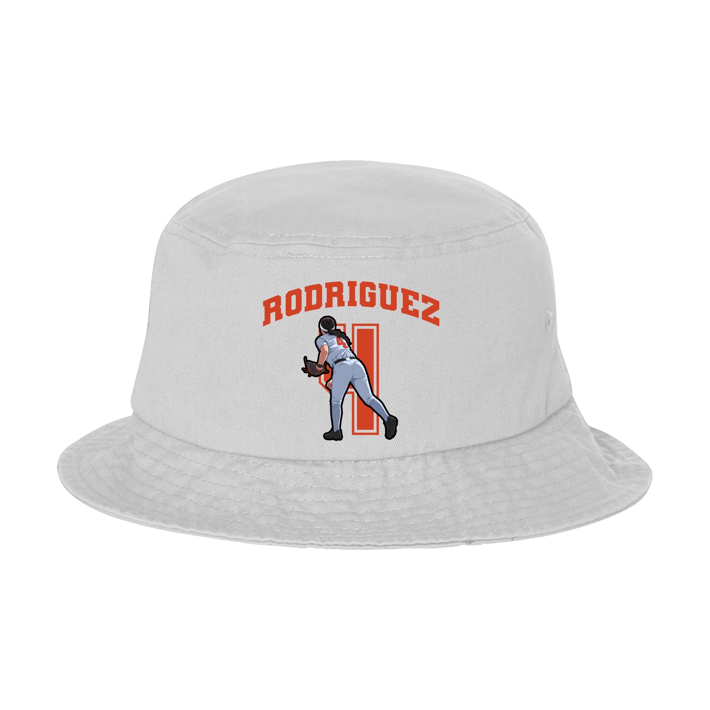 Bucket Cap — Number in White