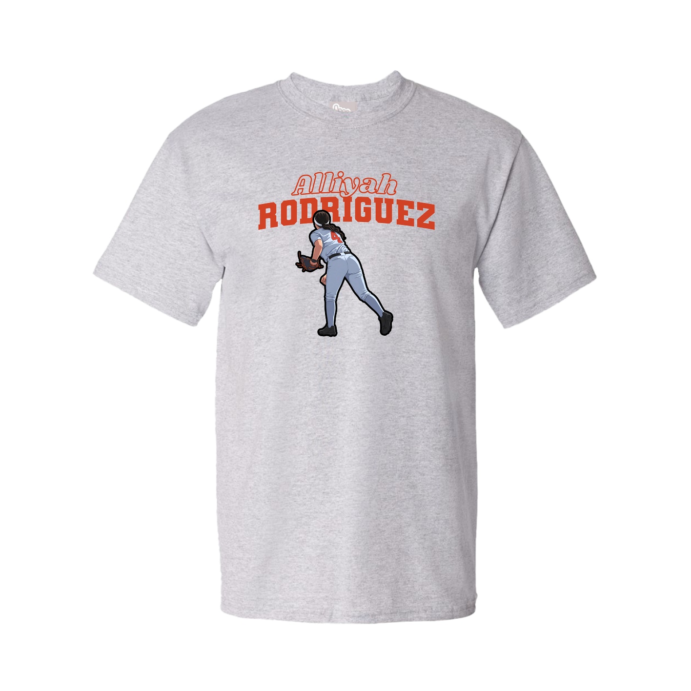 Tee — Name Arch in Grey