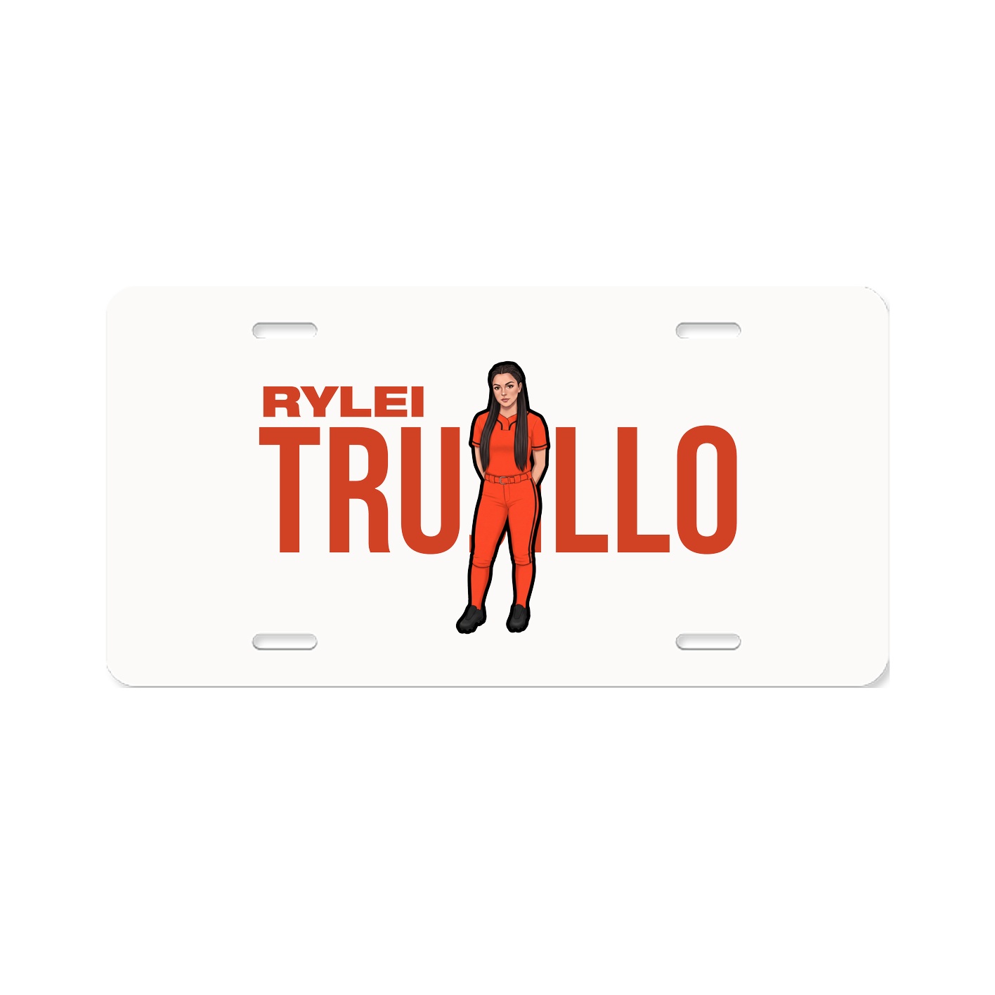 License Plate — Player Name in Classic