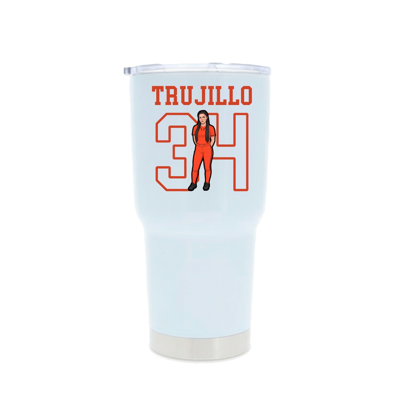 30oz Stainless Steel Tumbler — Shirsey in White
