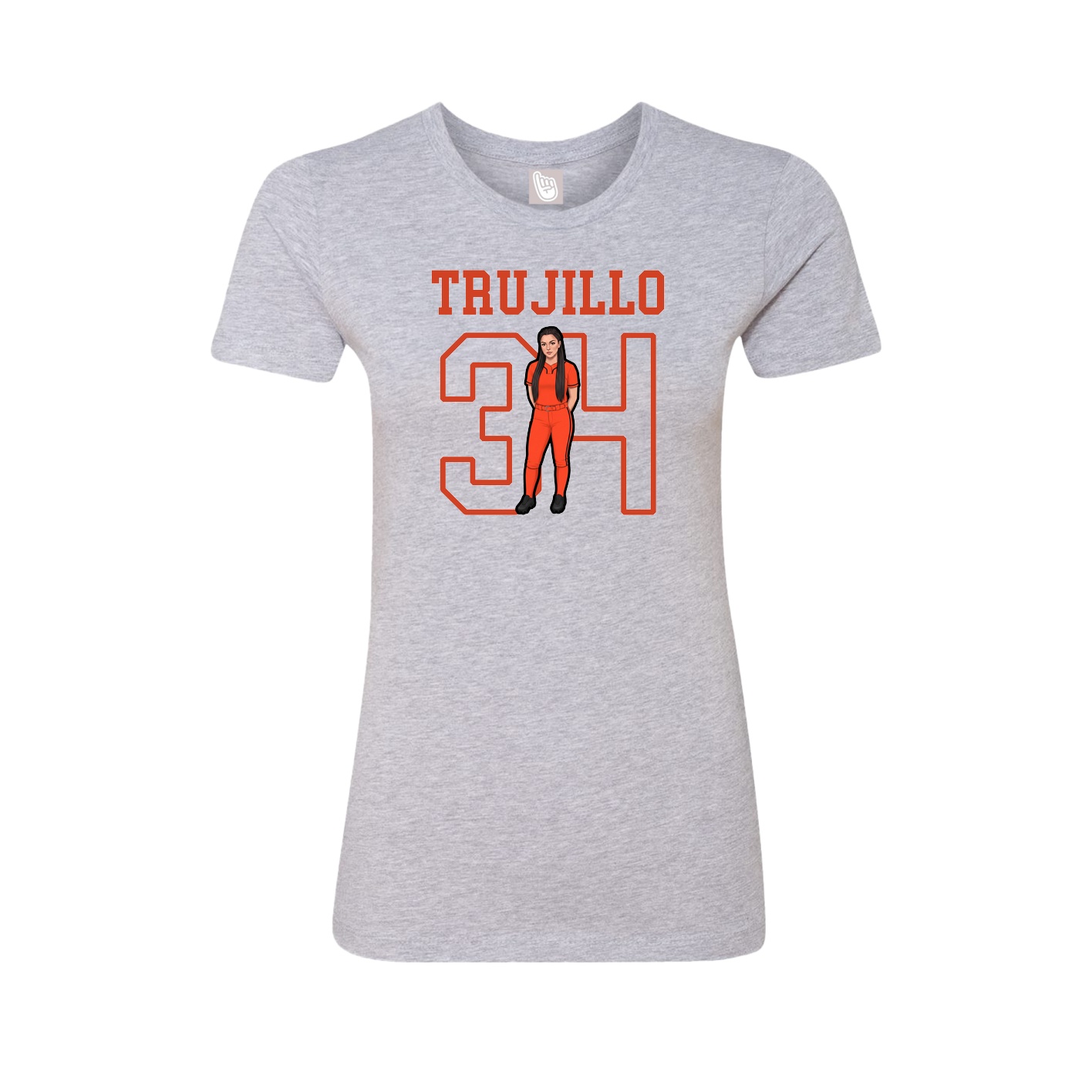 Fitted Women's Tee — Shirsey in Grey