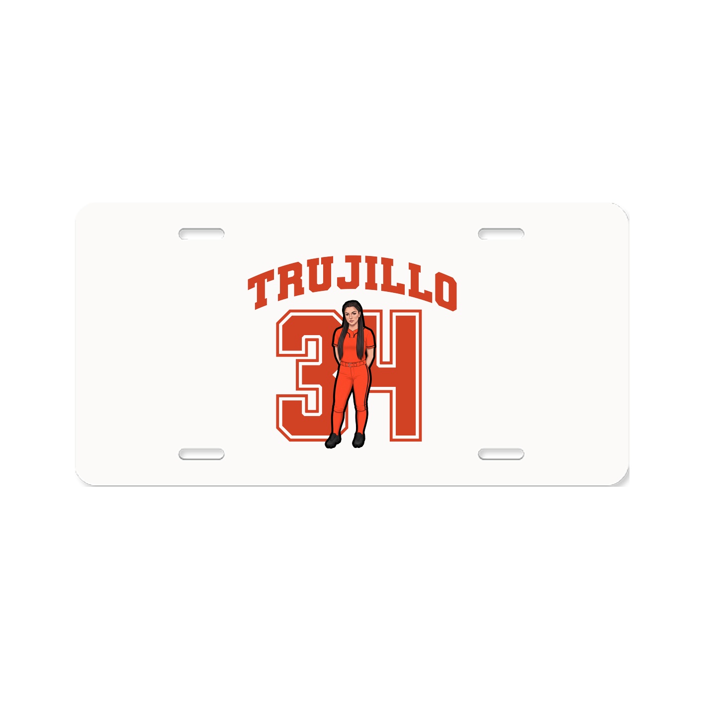 License Plate — Number in Classic