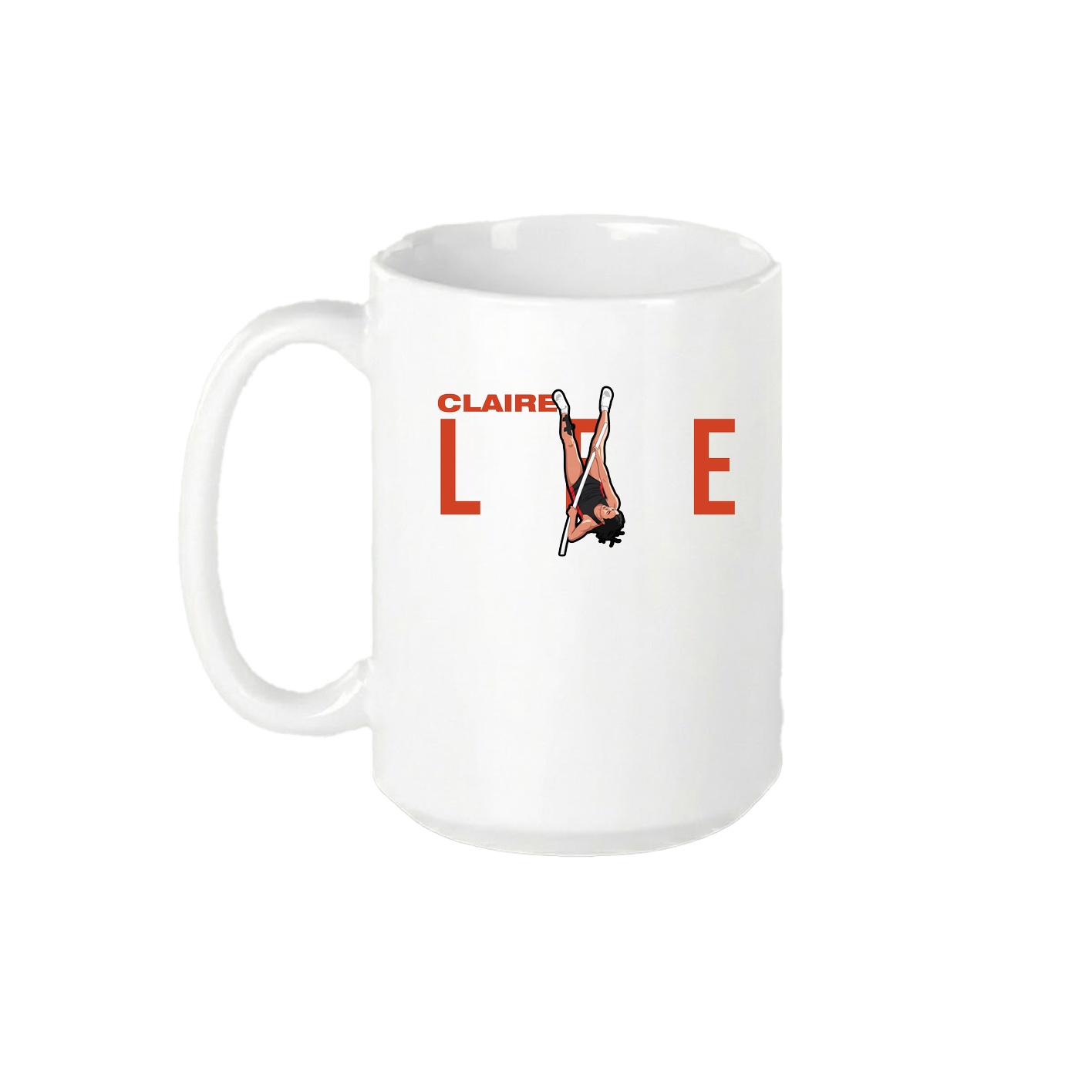 15oz Coffee Mug — Player Name in White