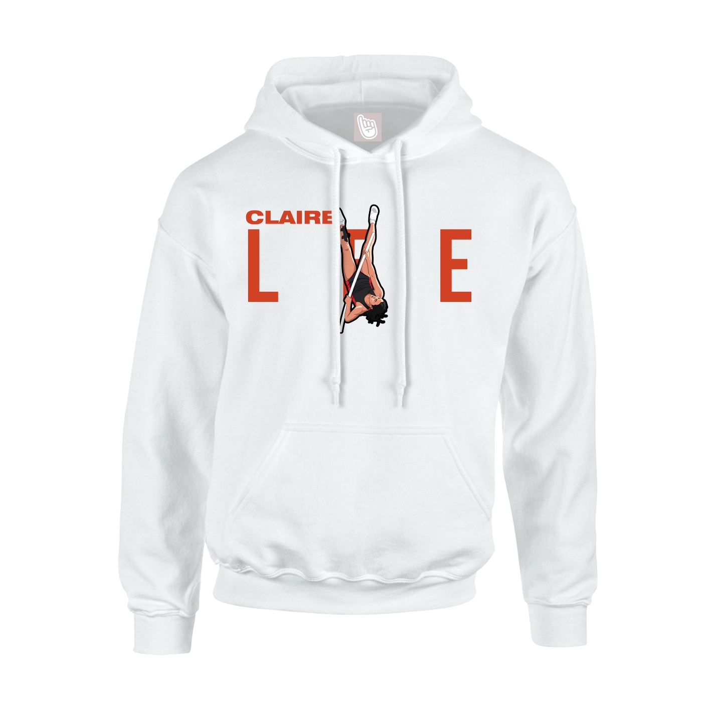 Hoodie — Player Name in White