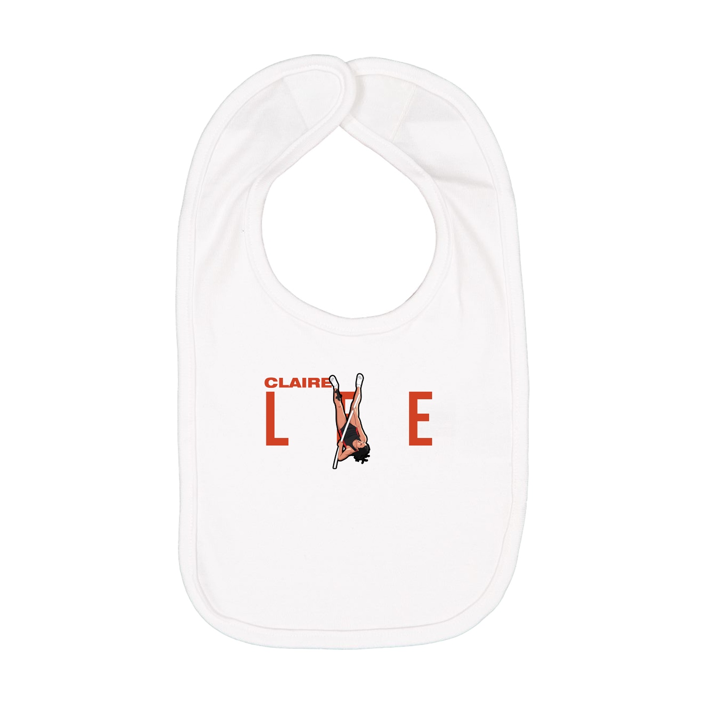 Infant Bib — Player Name in White
