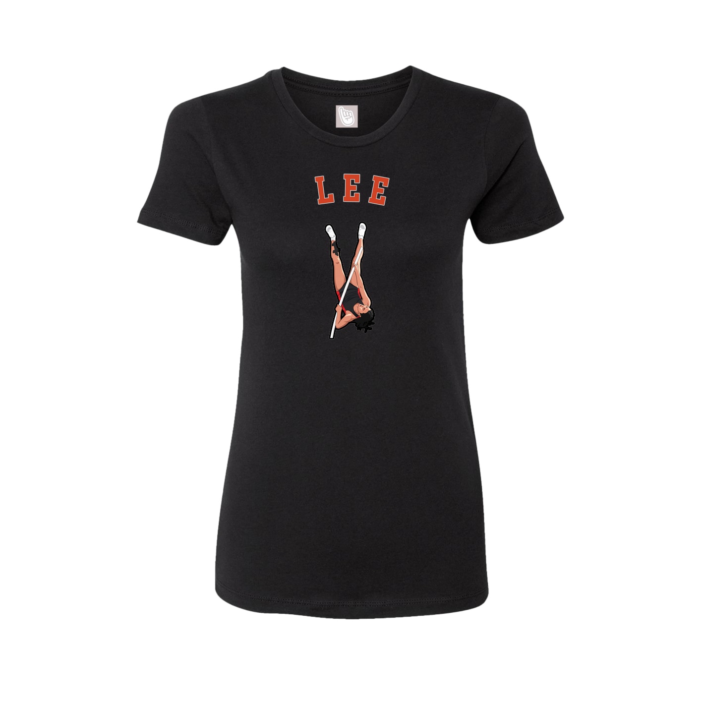 Fitted Women's Tee — Shirsey Arch in Black