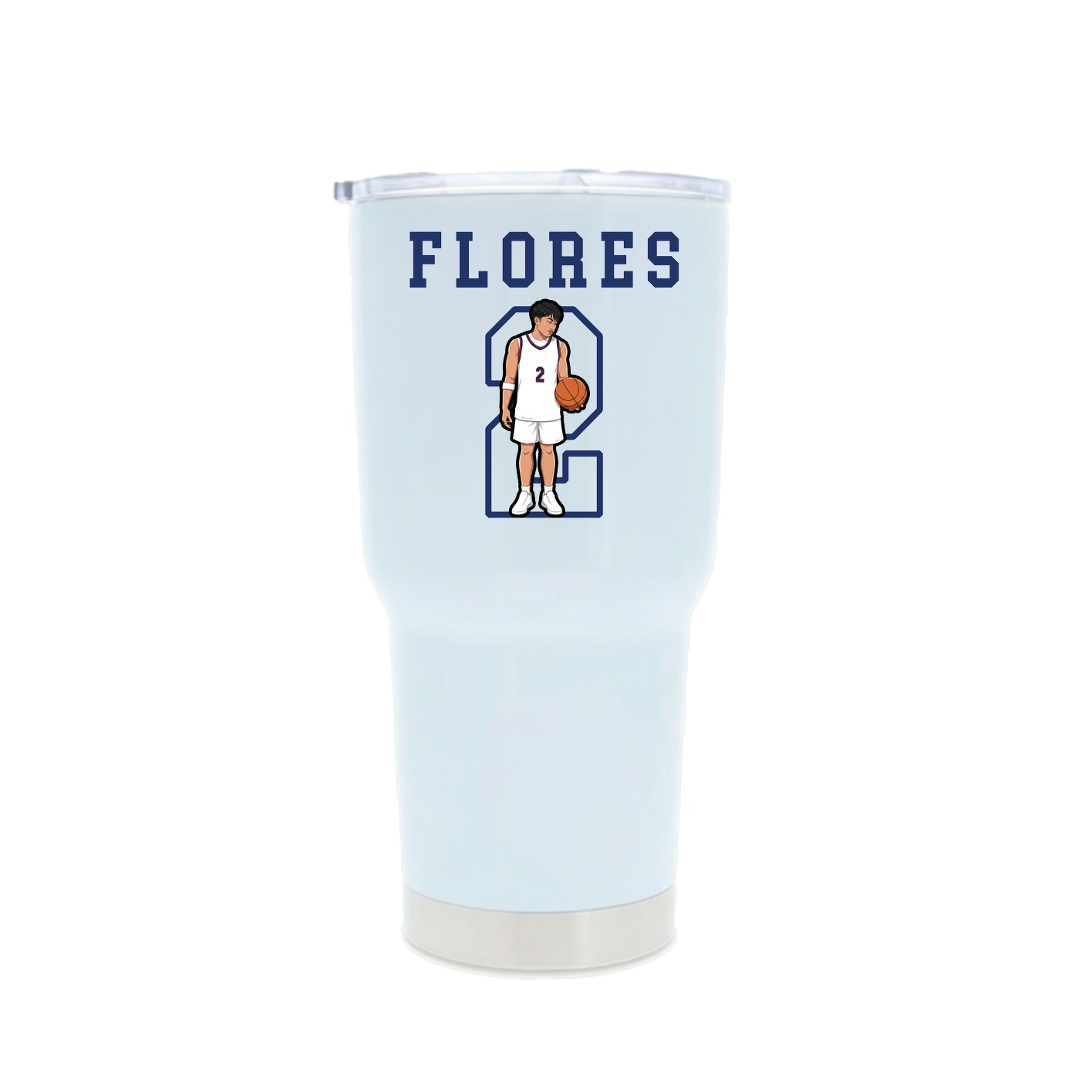 30oz Stainless Steel Tumbler — Shirsey in White