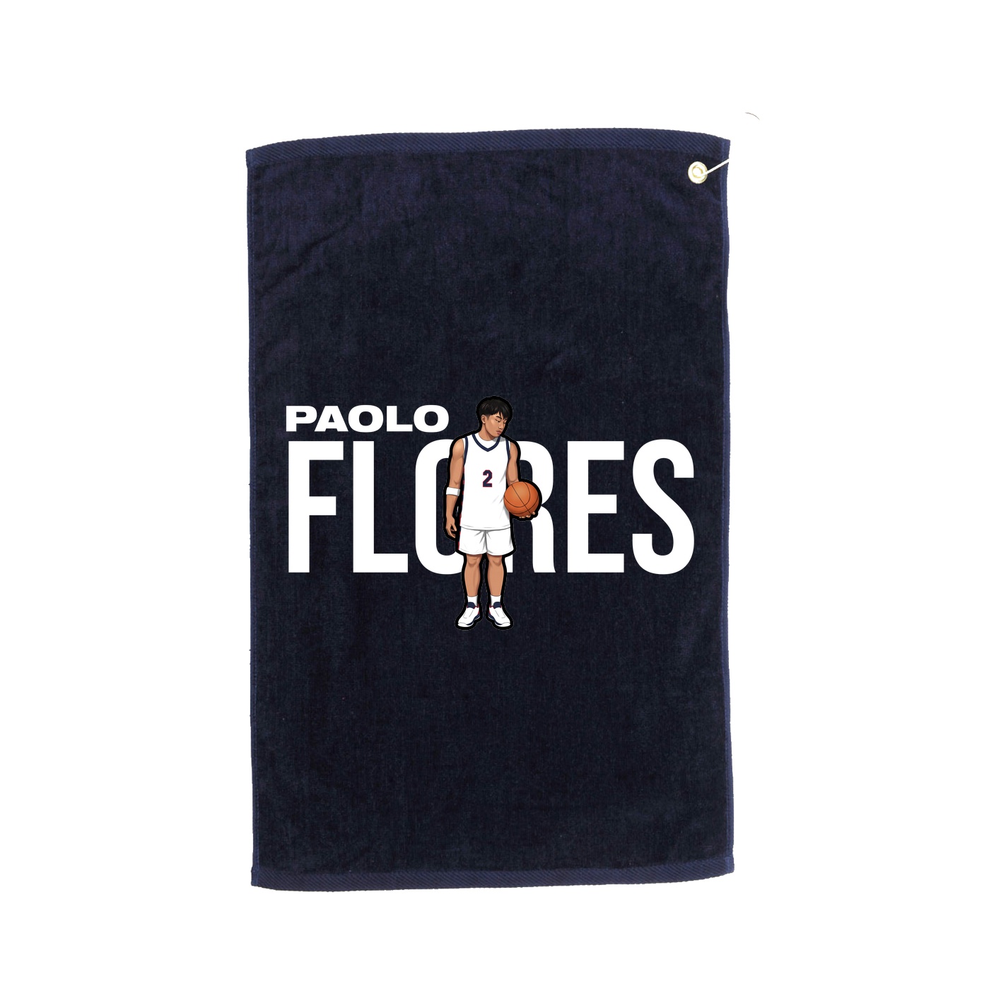 Golf Towel — Player Name in Navy