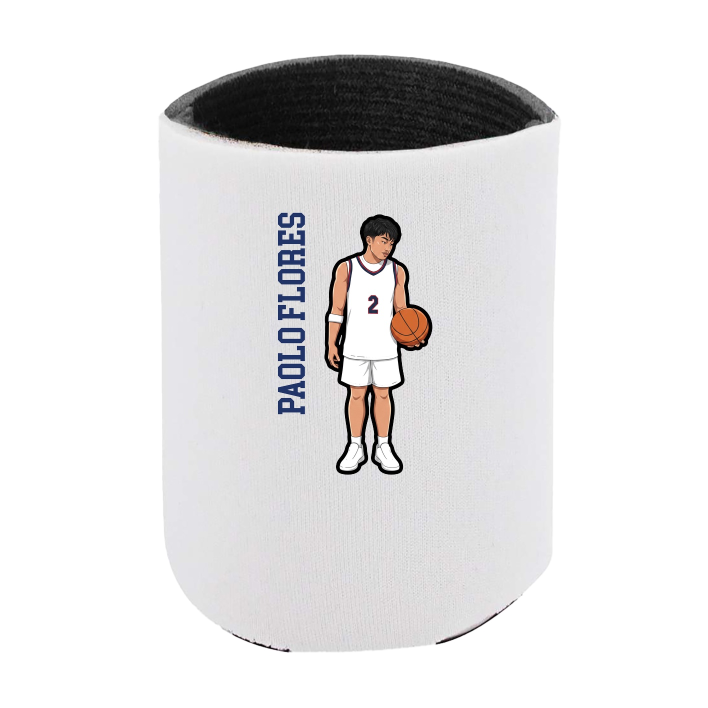 Can Holder — Name Vertical in White
