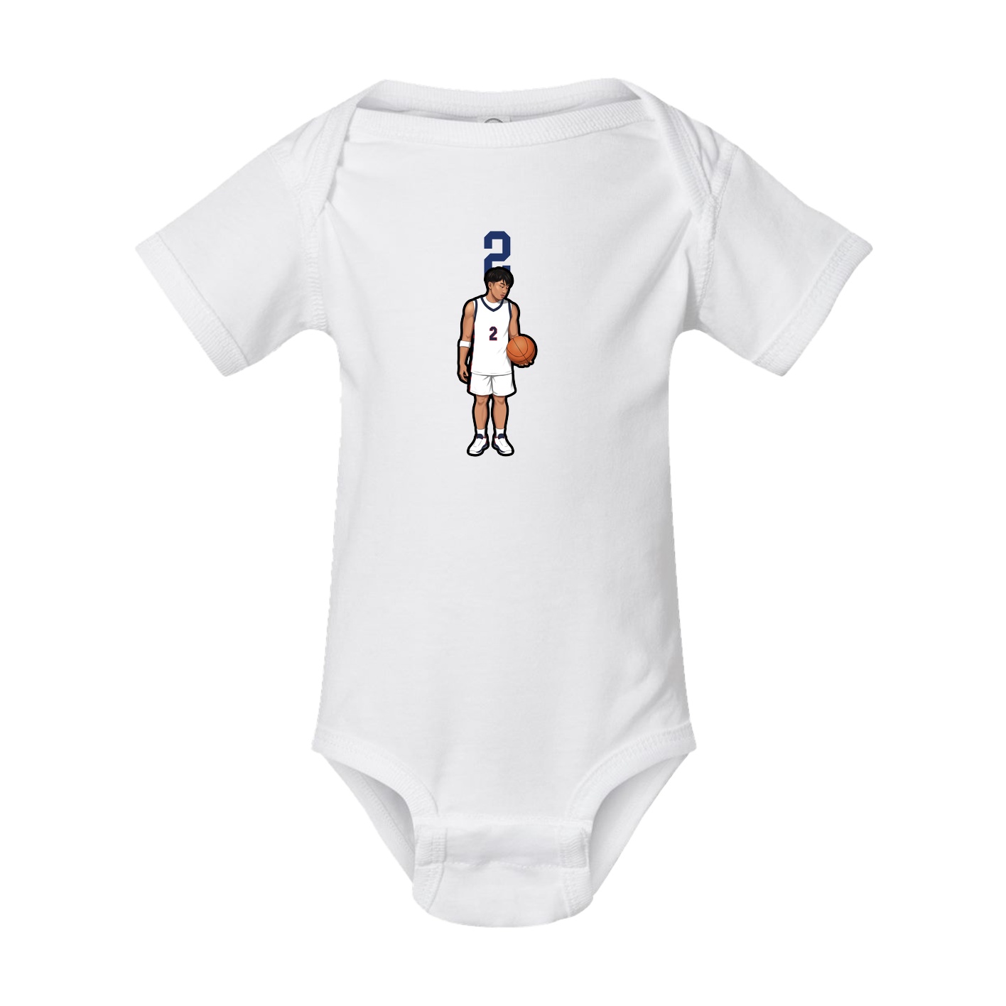 Baby Onesie — Number Top in White