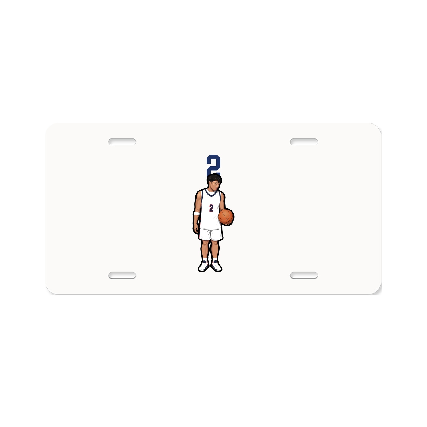 License Plate — Number Top in Classic