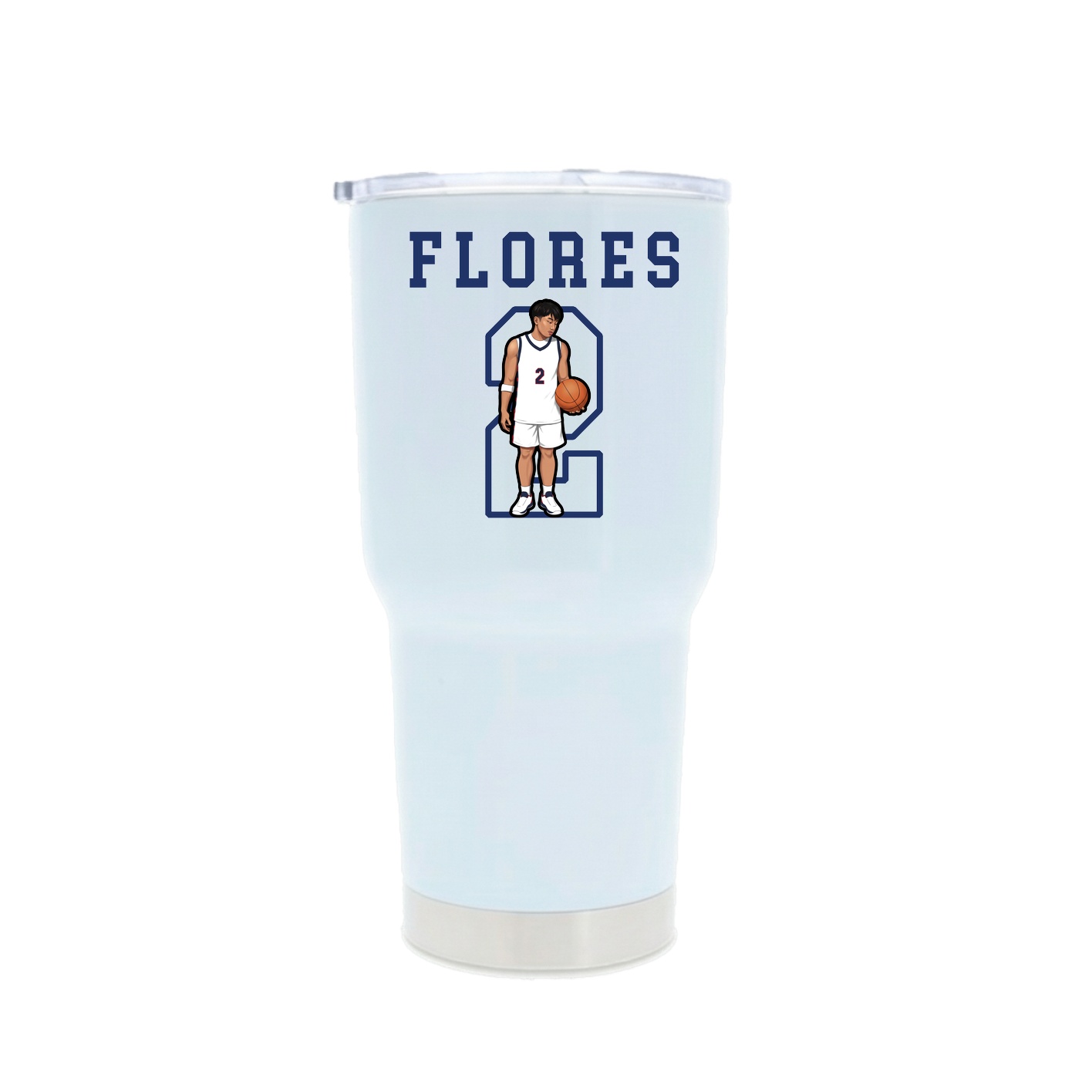 30oz Stainless Steel Tumbler — Shirsey in White