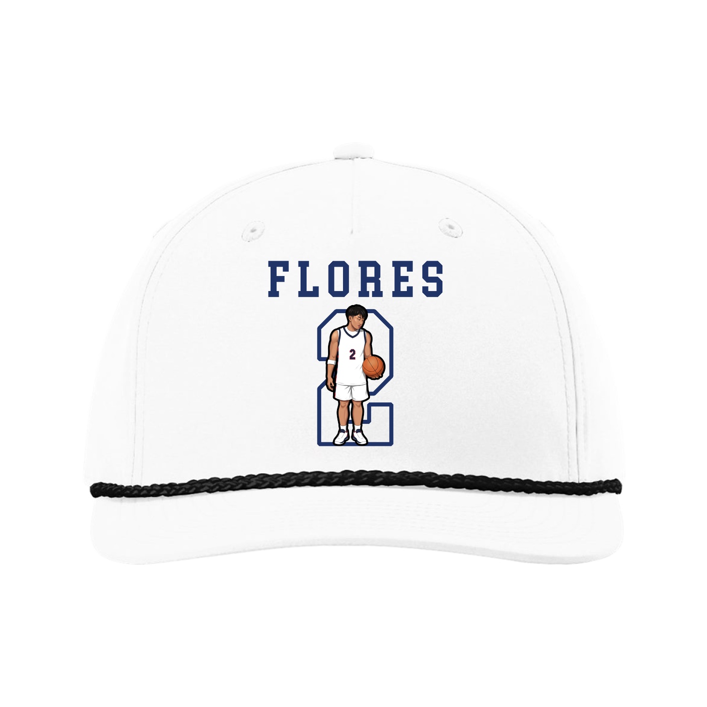 Five-Panel Classic Rope Cap — Shirsey in White