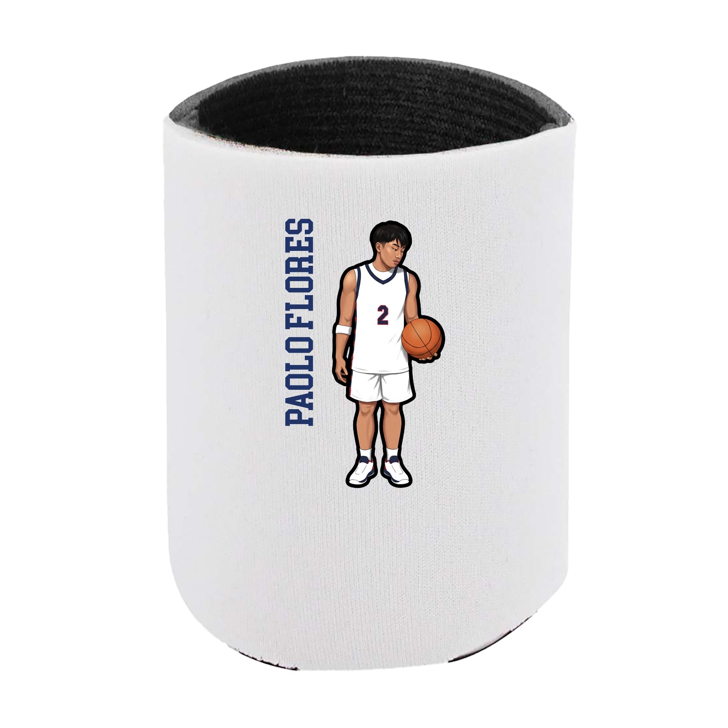 Can Holder — Name Vertical in White