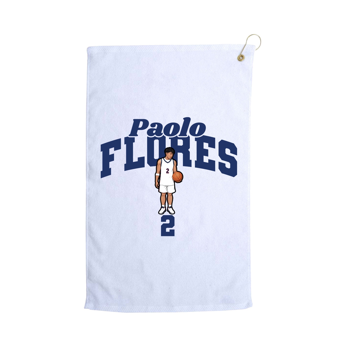 Golf Towel — Signature Arch in White