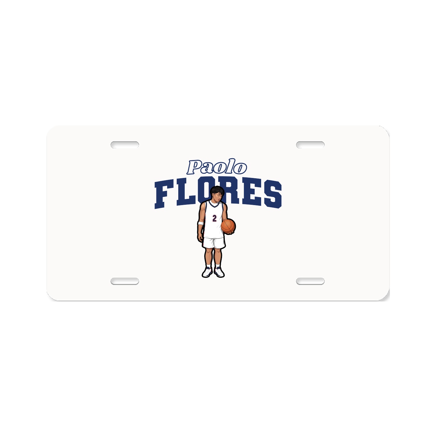 License Plate — Name Arch in Classic